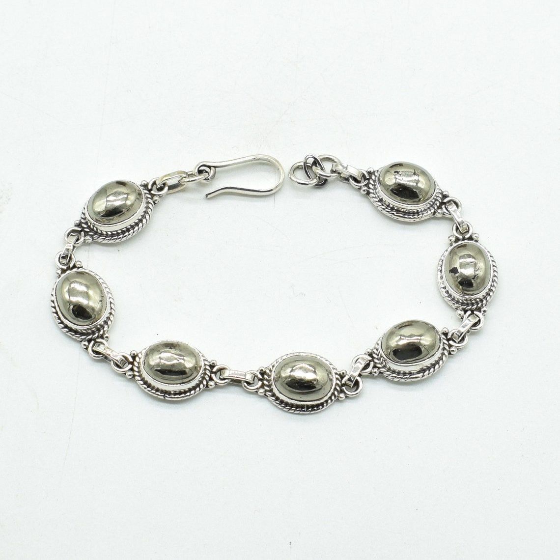 Handmade Natural Powerful Pyrite Stone Bracelet, Gift For Her Size ONE SIZE - 3 Thumbnail