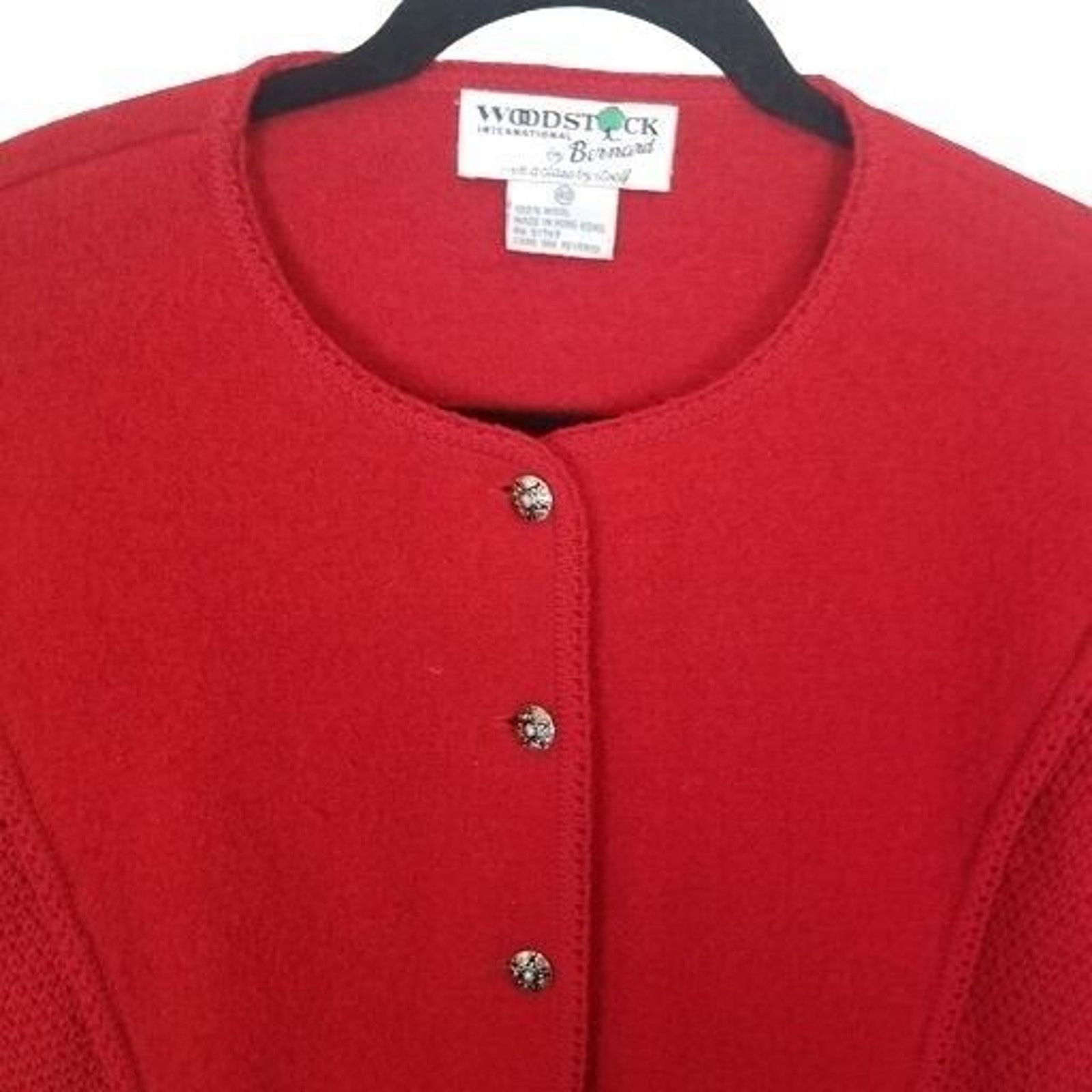 Vintage Vintage Woodstock by Bernard Sweater Womens Large Cardigan Size L / US 10 / IT 46 - 2 Thumbnail