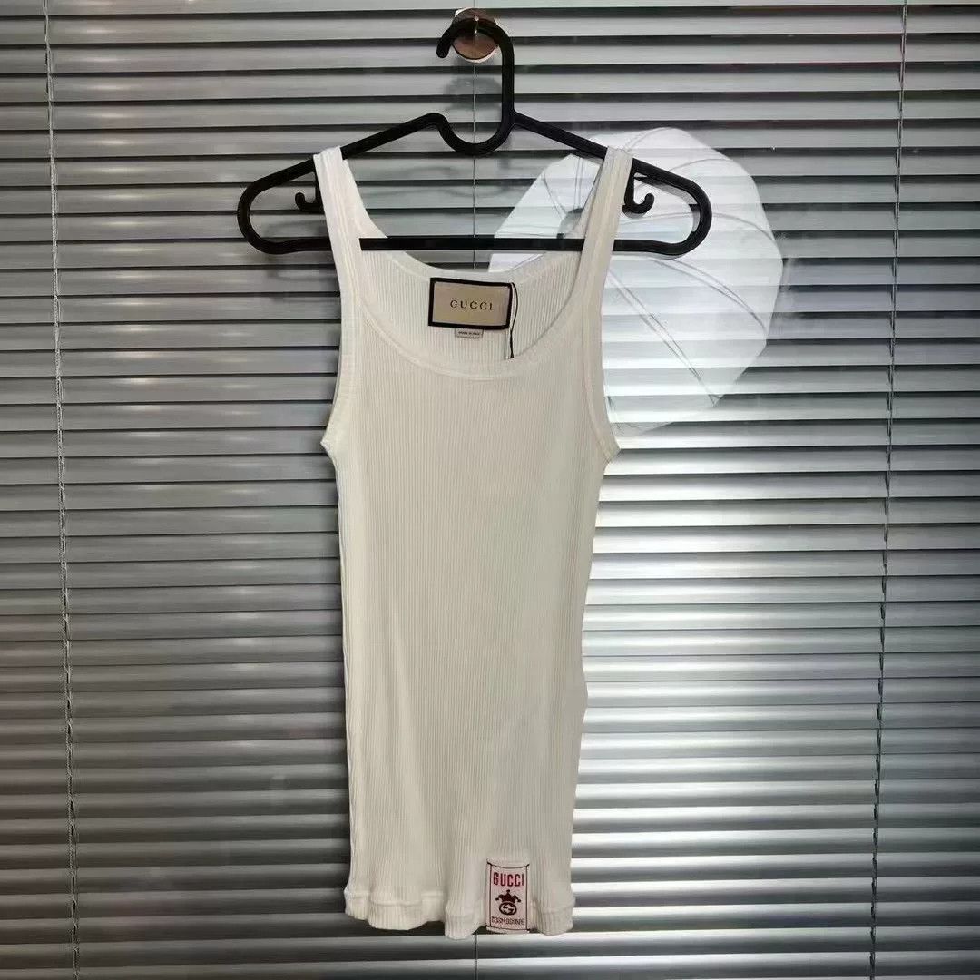 Gucci Gucci White Tank Top us_2 Women Size XS / US 0-2 / IT 36-38 - 1 Thumbnail