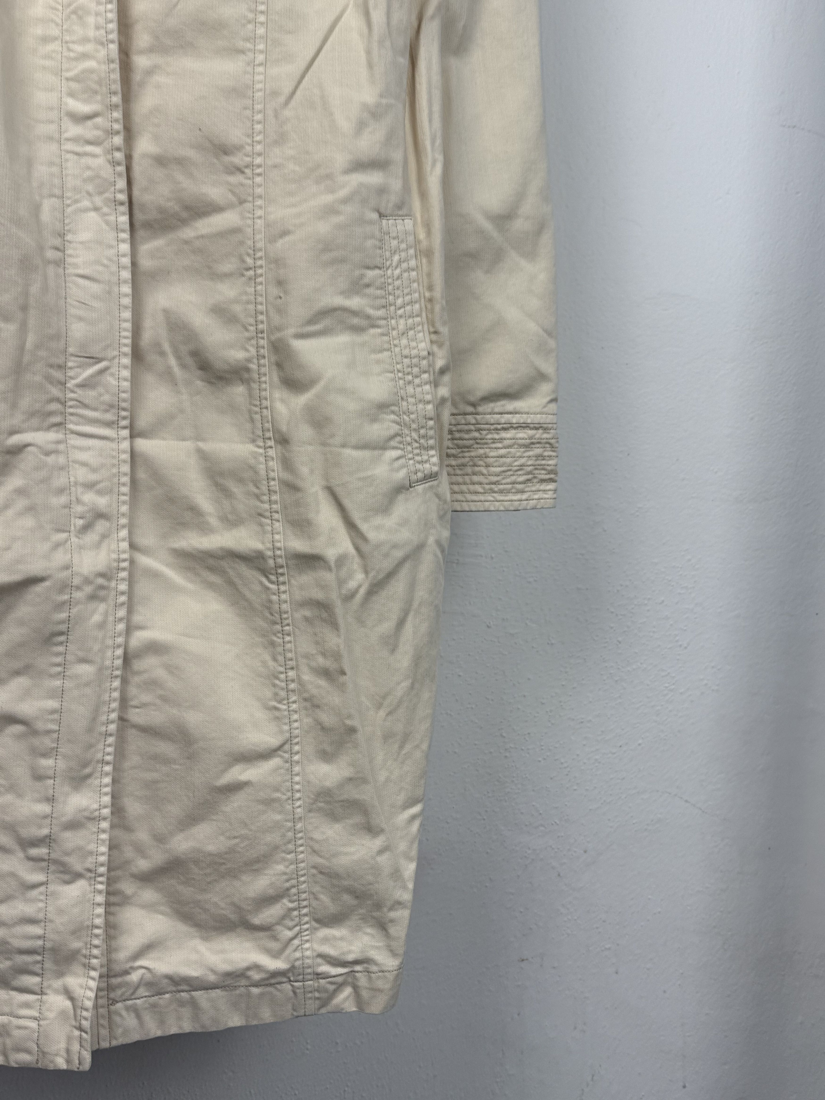 Emporio Armani Vintage 90s Emporio Armani very rare metal clasp trench coat Size M / US 6-8 / IT 42-44 - 5 Thumbnail