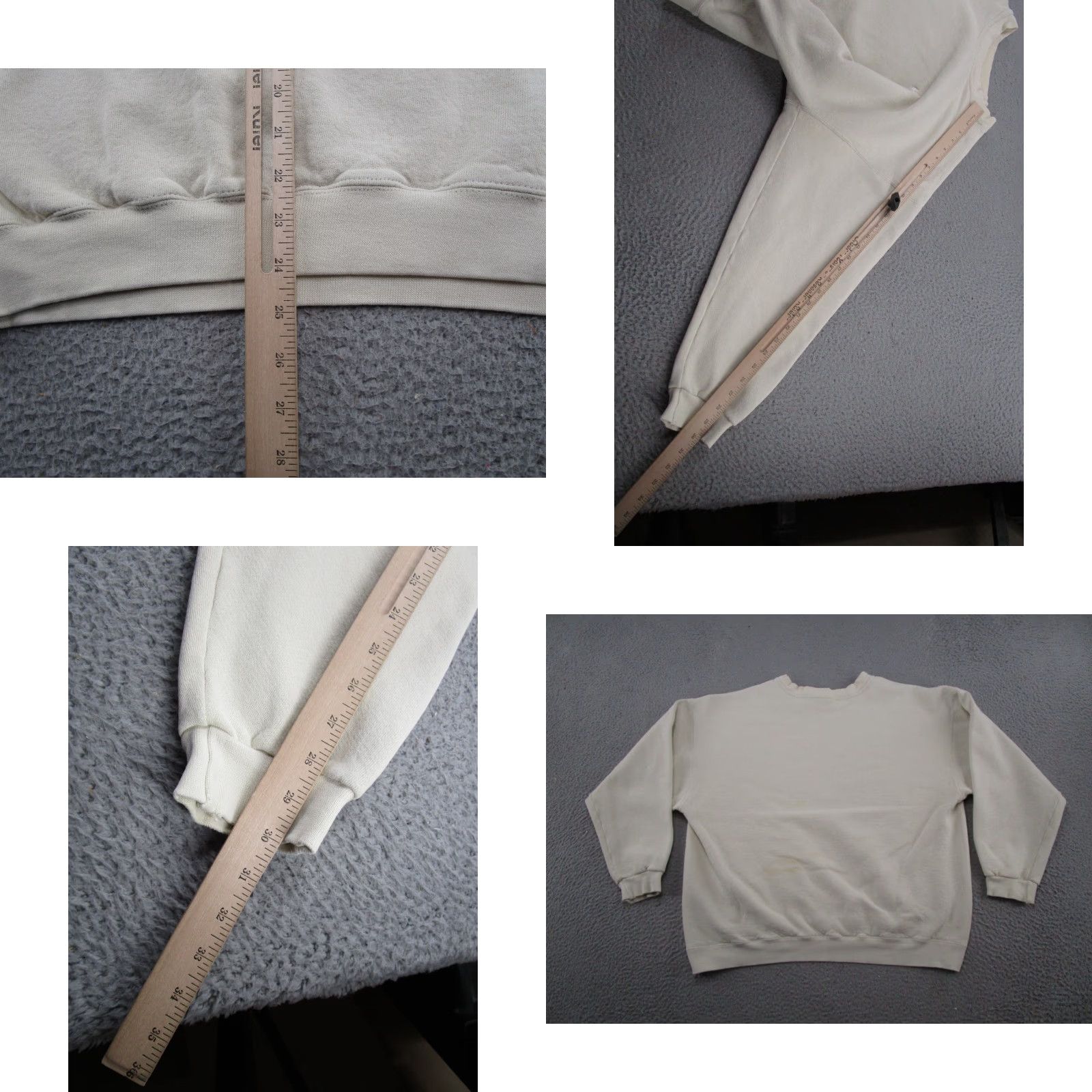 Nike VINTAGE Nike Sweatshirt Nike Ivory XL Crew Neck Pullover 90s 80s USA Sportswear Man Size US XL / EU 56 / 4 - 9 Thumbnail