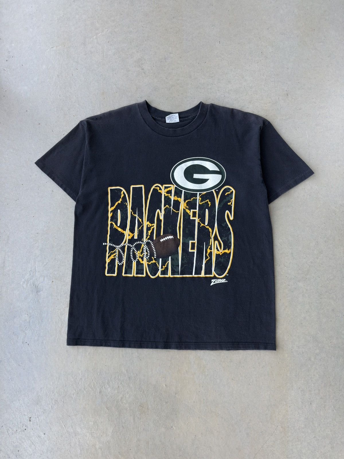 Vintage × Zubaz Vintage 90s Green Bay Packers Zubaz Nfl T Shirt Size US XL / EU 56 / 4 - 2 Thumbnail