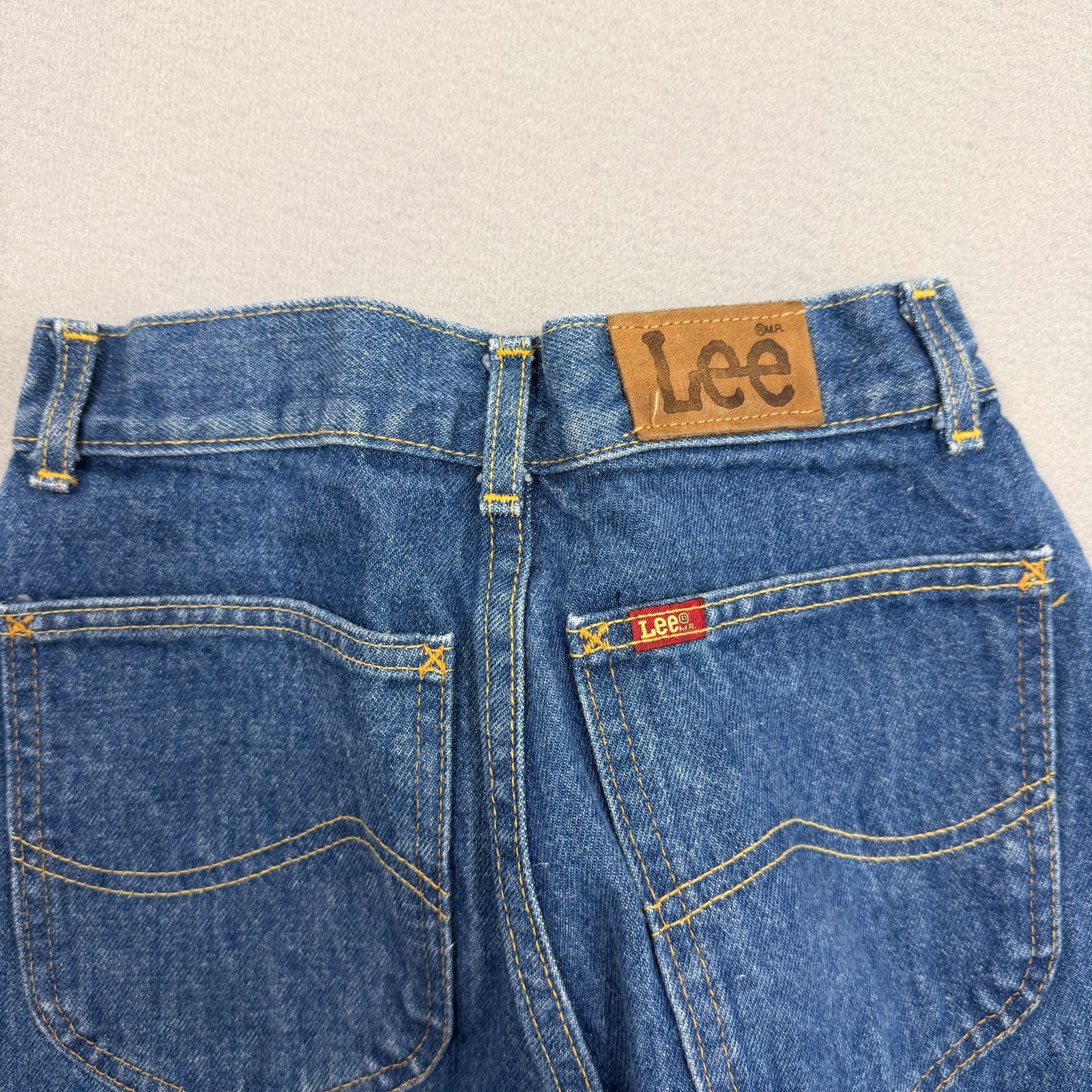 Vintage Vintage Lee Jeans Women's 9 (Fits 25x28) Blue Mom High Rise Size 25" / US 0 / IT 36 - 6 Thumbnail