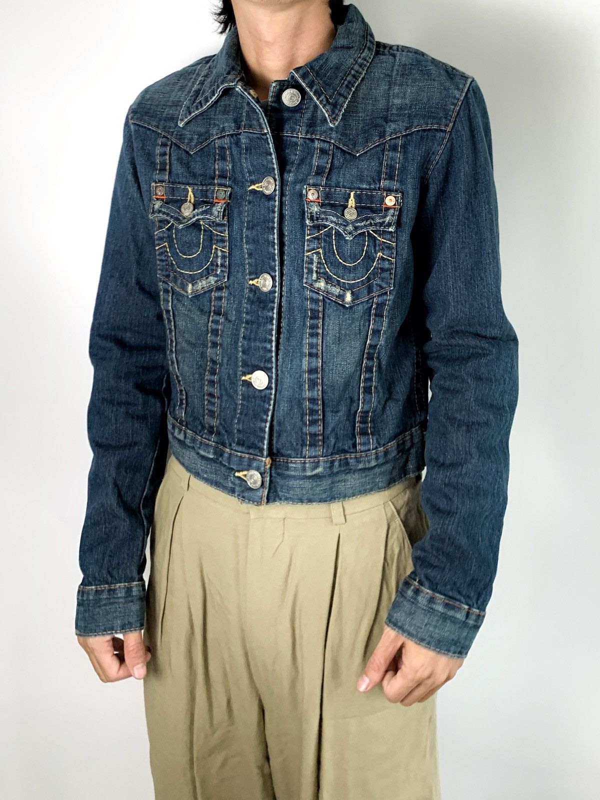 True Religion True religion junkie boxy trucker jeans jacket Size US S / EU 44-46 / 1 - 1 Thumbnail