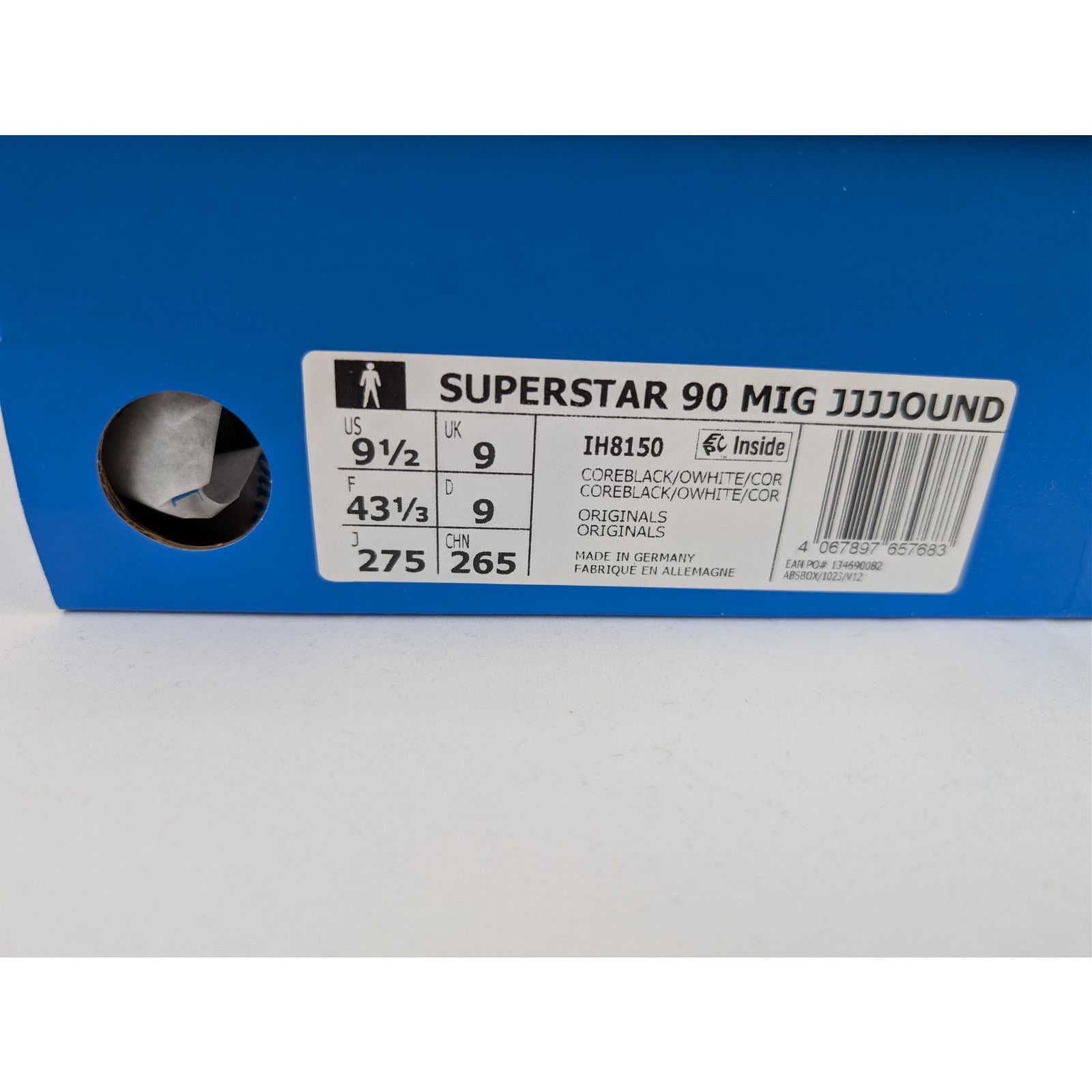 Adidas × JJJJound o1rshd1 Superstar OG Originals Sneakers in Core Black Size US 9.5 / EU 42-43 - 23 Thumbnail