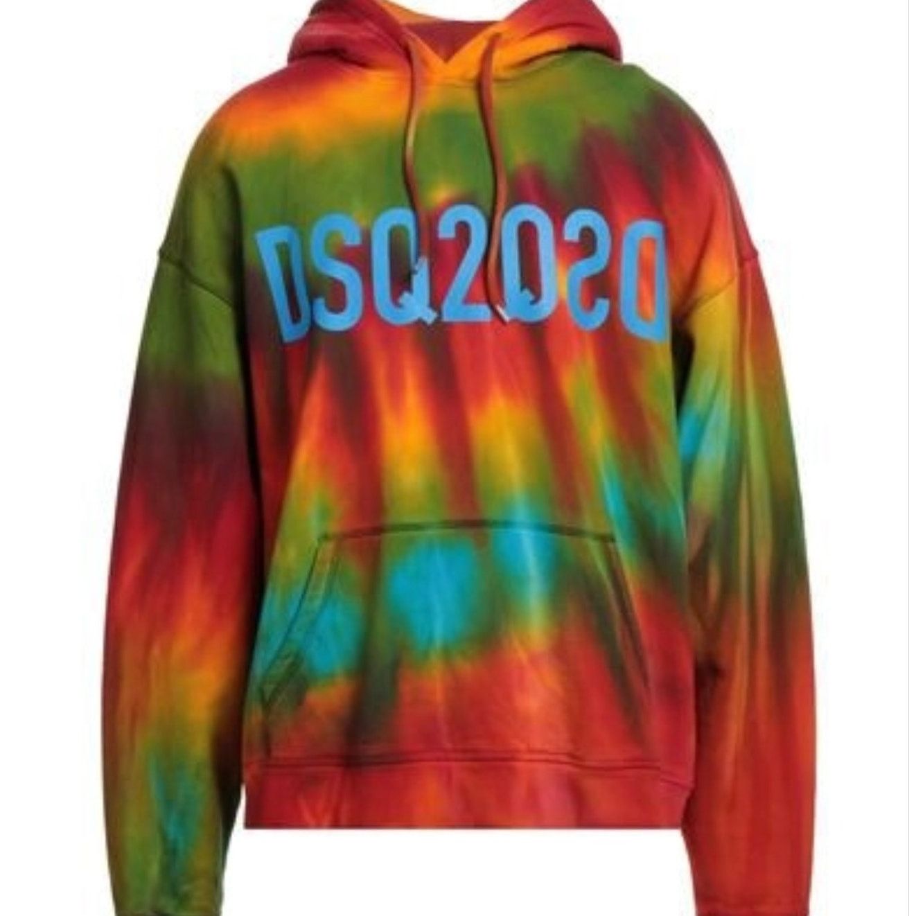 Dsquared2 DSQUARED2: Men's Tie-dye Hooded Sweatshirt with Logo - S Size US S / EU 44-46 / 1 - 1 Thumbnail
