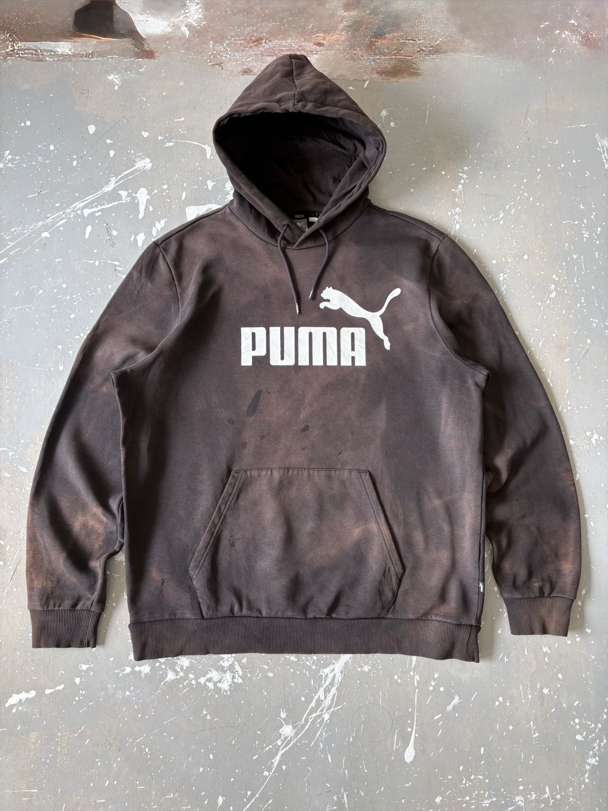 Puma Vintage Sunfaded Signature Logo Puma Hoodie Sweatshirt Size US XL / EU 56 / 4 - 1 Thumbnail