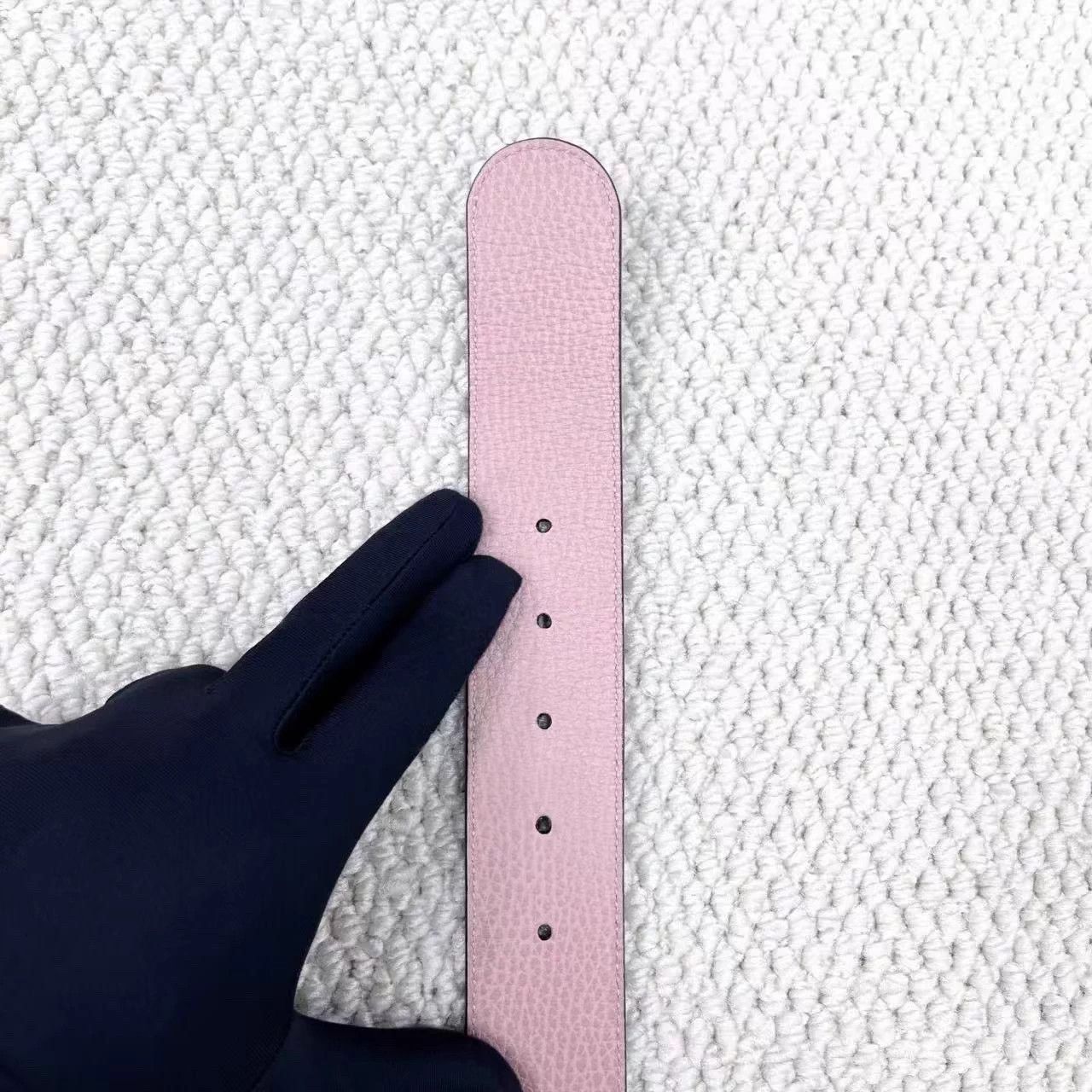 Gucci Gucci Black/Pink Reversible GG Belt 80cm (95cm total) Size ONE SIZE - 6 Thumbnail