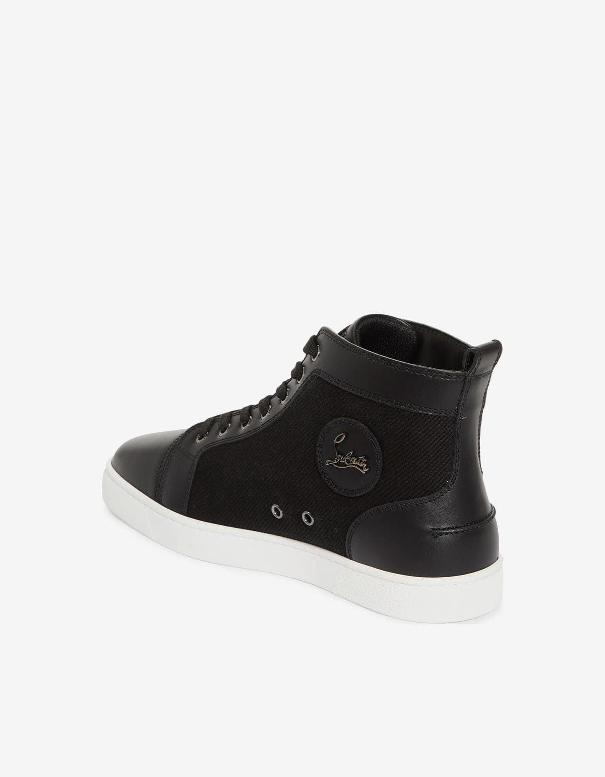 Christian Louboutin Christian Louboutin Black Louis Flat Mesh High Top Trainers Size US 11 / EU 44 - 6 Thumbnail