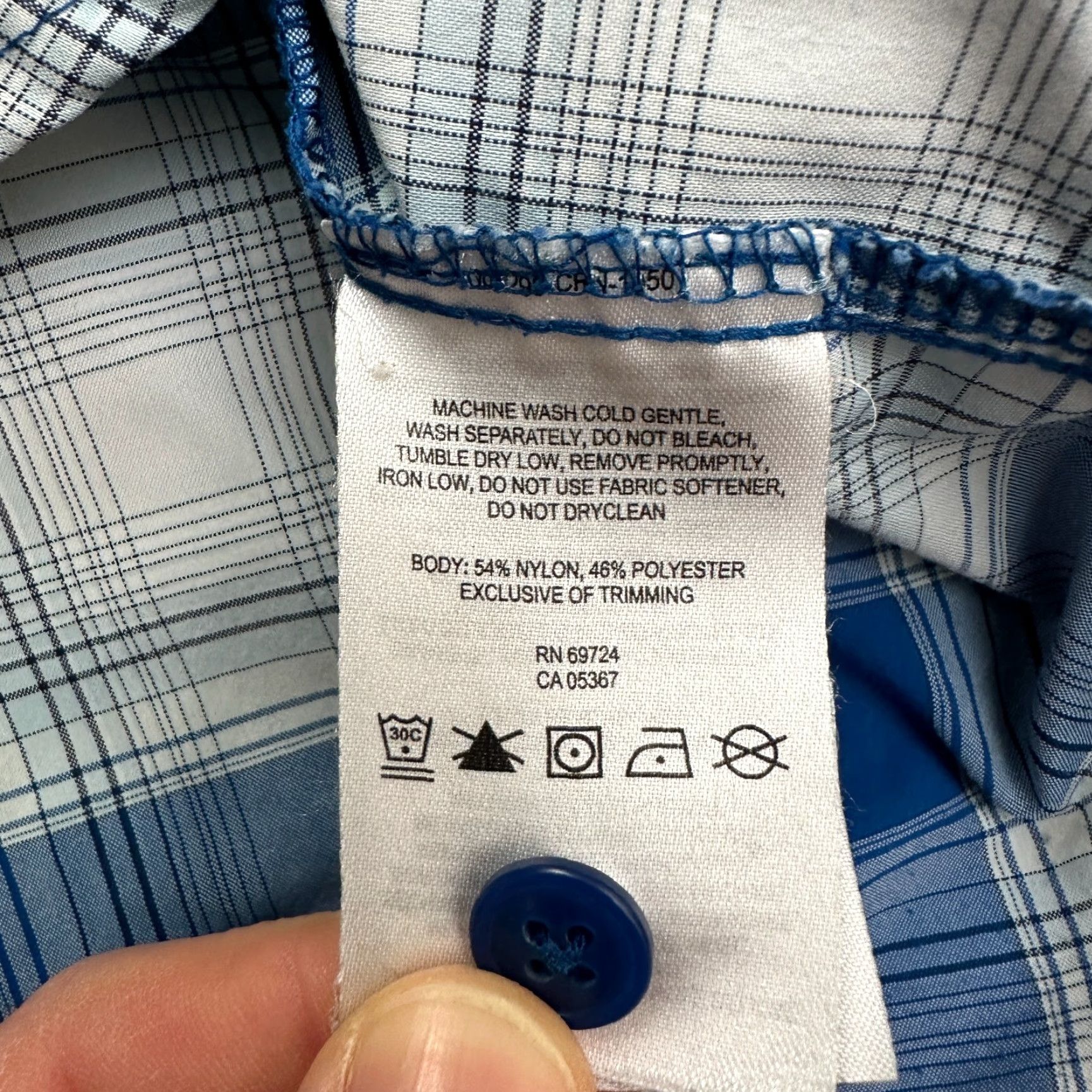 Vintage Columbia Omni Wick Shirt Mens Blue Plaid Short Sleeve Button-Up Casual Outdoor Top Size US L / EU 52-54 / 3 - 6 Thumbnail
