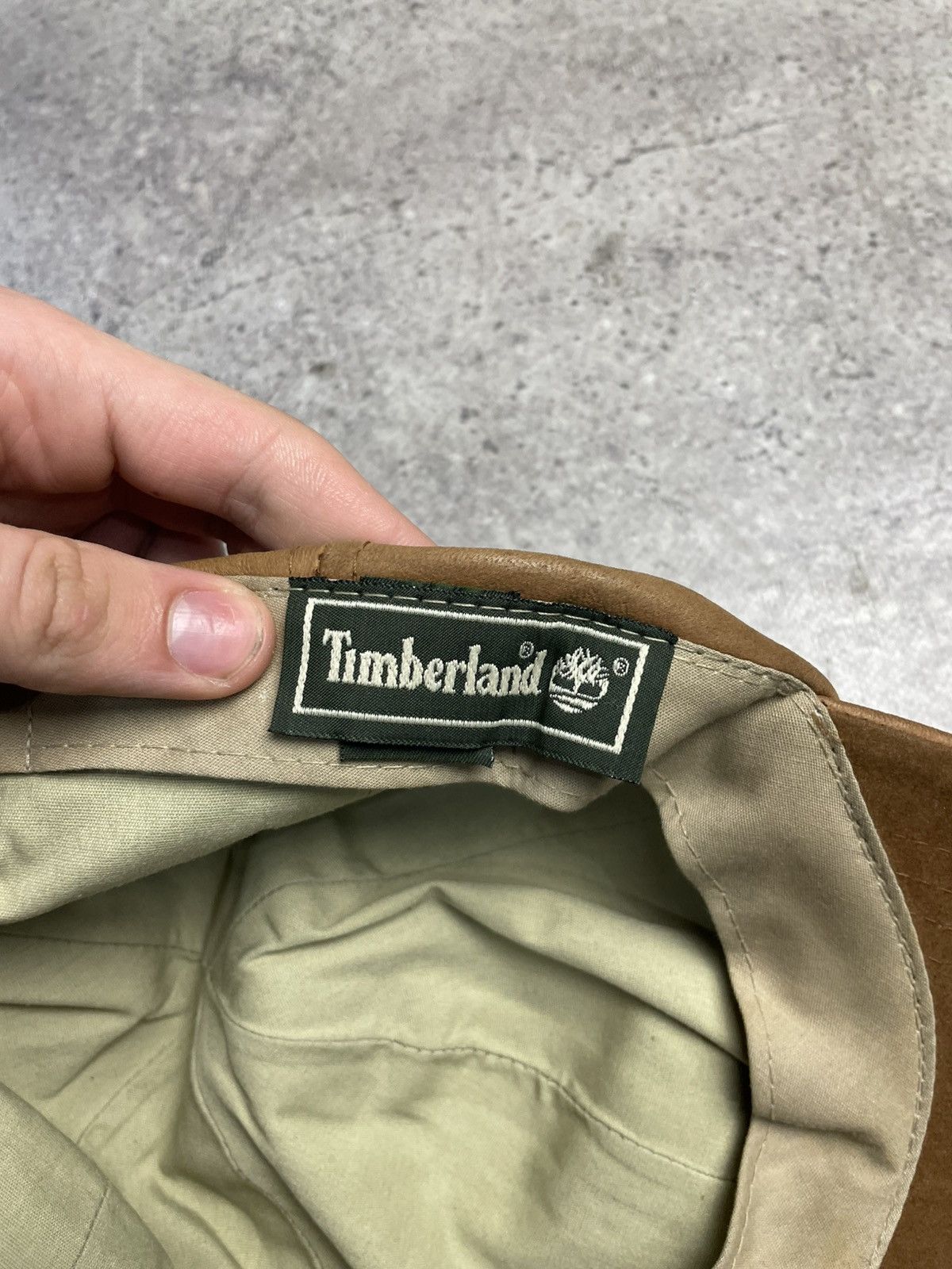 Timberland 🔥 Y2K Goretex Timberland USA Vintage Leather Cap Hat Size ONE SIZE - 8 Thumbnail