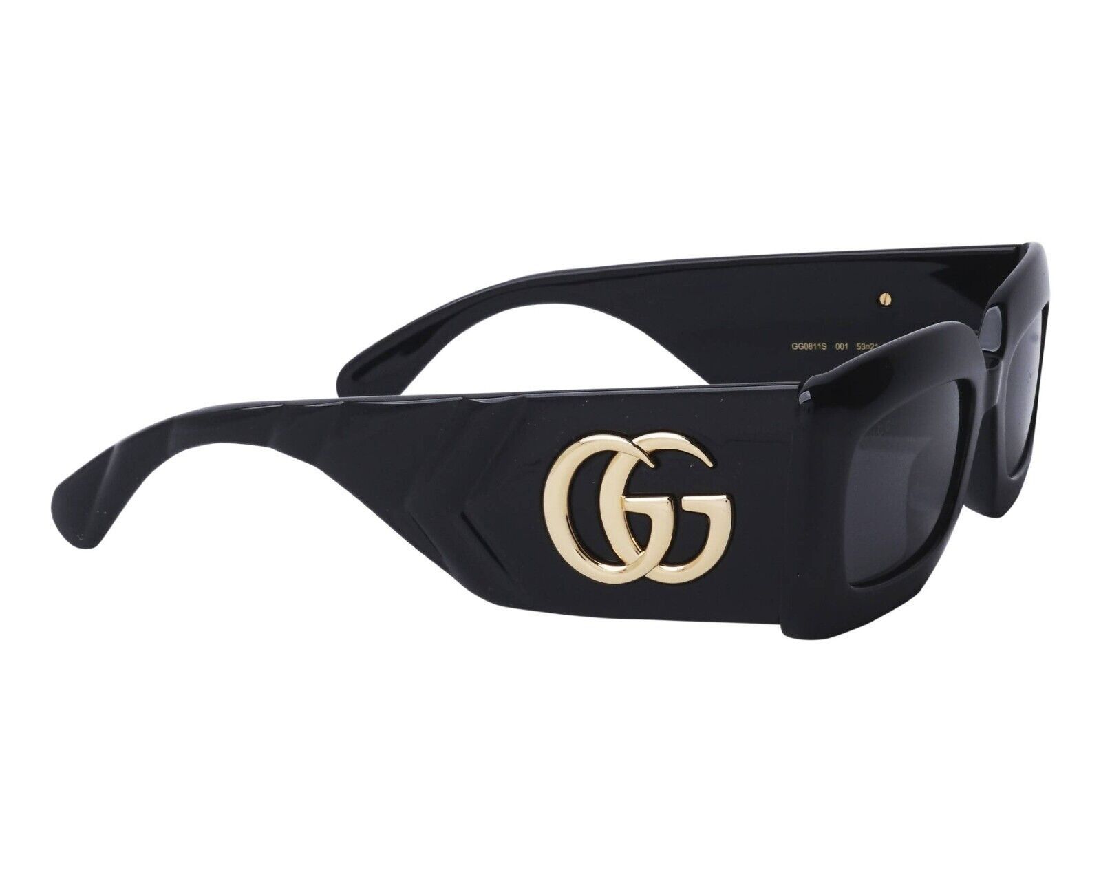 Gucci NEW Gucci GG0811S-001 Black Size ONE SIZE - 3 Thumbnail