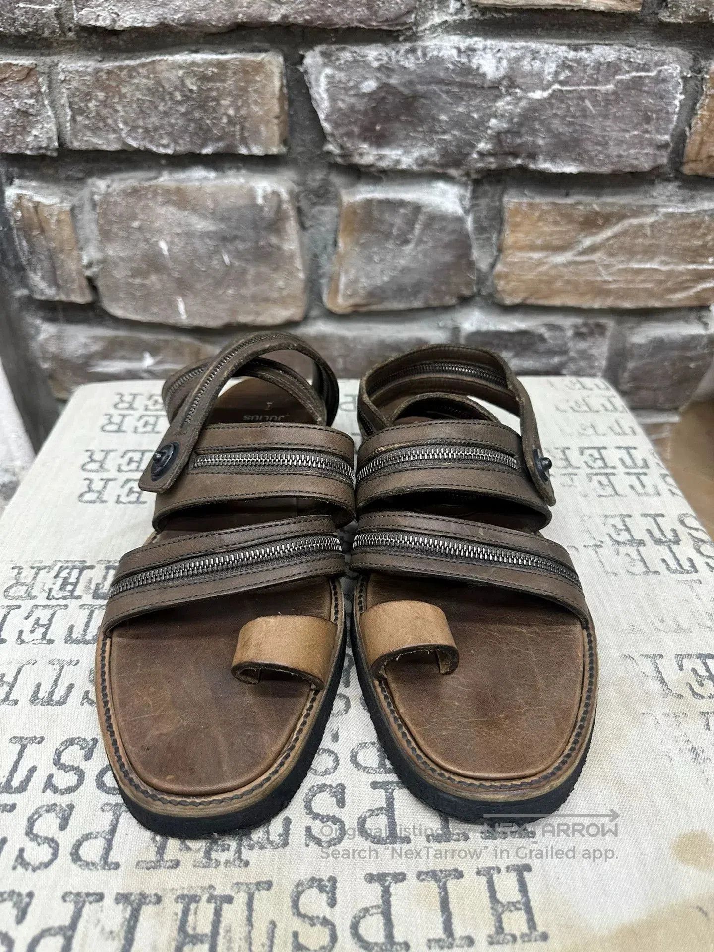 Julius Julius Zipper Strap Sandals. Size US 5 / EU 37 - 1 Thumbnail