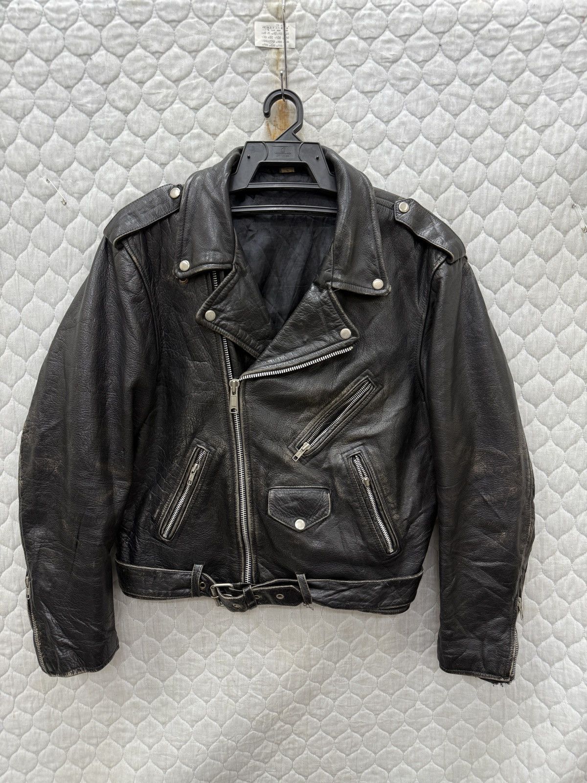 Genuine Leather 🔥🔥🔥ARCHIVE VINTAGE GRENADIERS DOUBLE COLLAR LEATHER JACKET Size US M / EU 48-50 / 2 - 2 Thumbnail