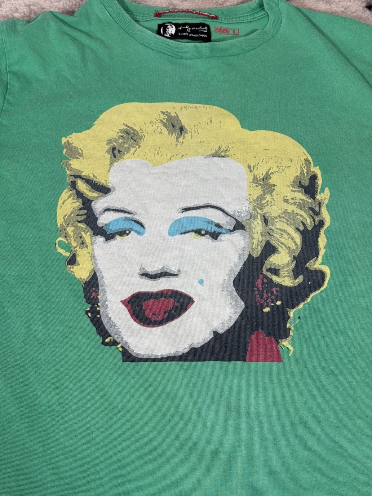 Pepe Jeans Rare Pepe Jeans Andy Warhol Marilyn Monroe T-Shirt Size US L / EU 52-54 / 3 - 4 Thumbnail