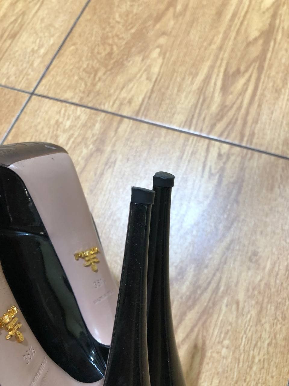 Prada LUXURY Black Heels PRADA Y2K VINTAGE Size US 8.5 / IT 38.5 - 19 Thumbnail