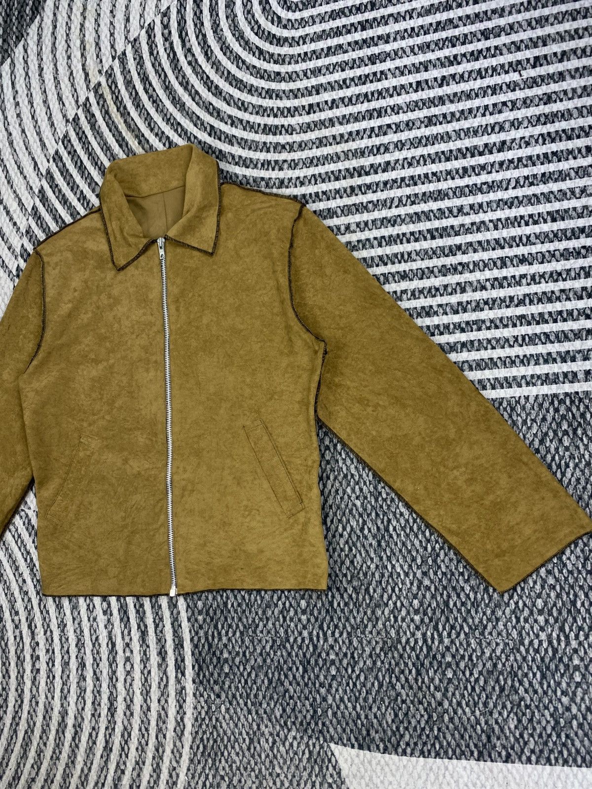 Jean Colonna 🔥RARE 90s JEAN COLONNA Brown Zipper Jacket Size S / US 4 / IT 40 - 4 Thumbnail