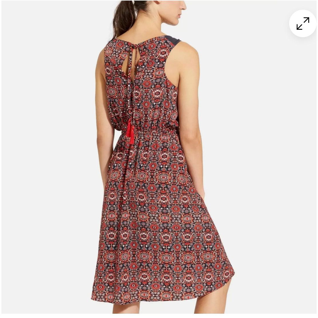 Athleta ATHLETA Printed Martinique Dress - Size Medium - Red Size M / US 6-8 / IT 42-44 - 2 Thumbnail