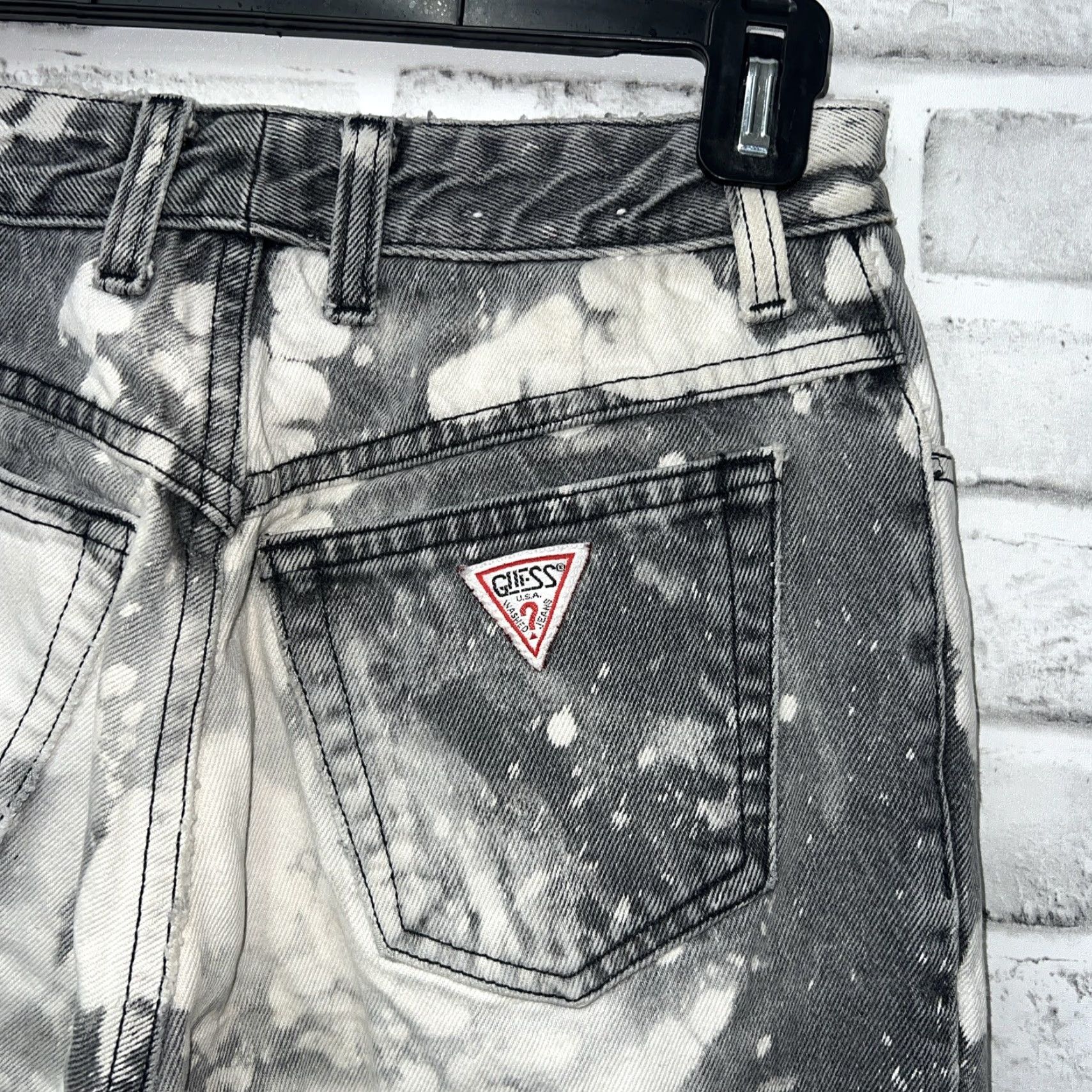 Guess VTG Guess Georges Marciano Acid Jeans Womens Size 31 Inseam 29” Gray USA Straight Jeans Womens Size 24" / US 00 / IT 34 - 2 Thumbnail