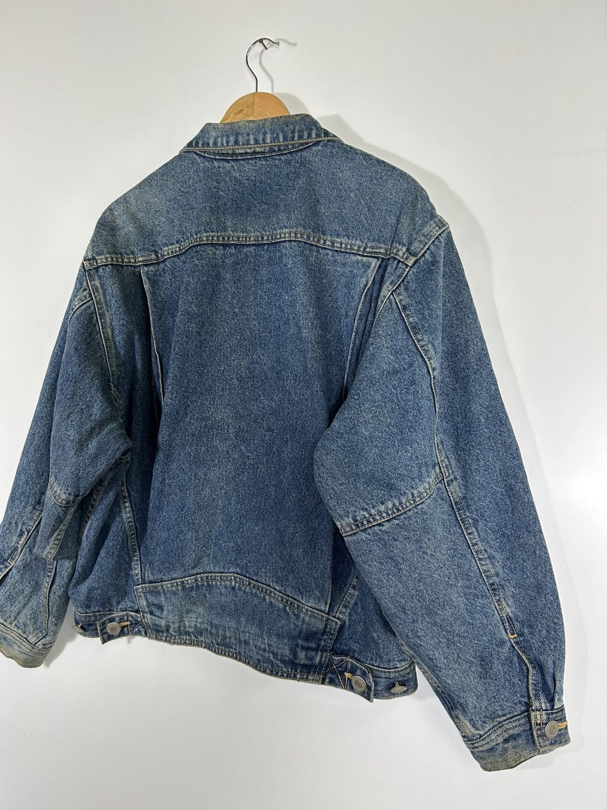 Edwin ⚡️Vintage Edwin Distressed Denim Trucker Jacket Size US L / EU 52-54 / 3 - 17 Thumbnail