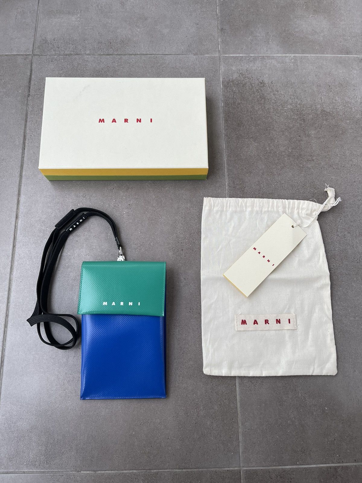 Marni !DS! SS22 Marni Tribeca Two Tones Blue Green Phone Case Size ONE SIZE - 8 Thumbnail