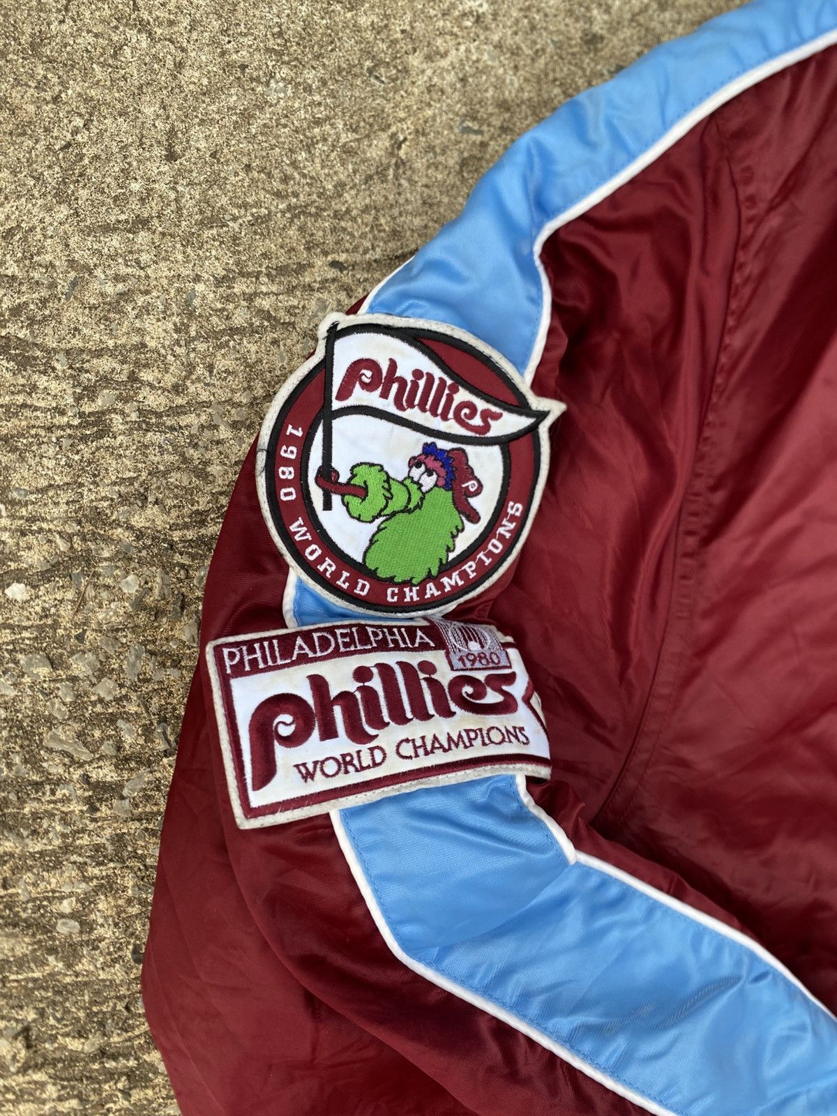 MLB Vintage Philadelphia Phillies Bomber Jacket MLB Baseball Size US XXL / EU 58 / 5 - 3 Thumbnail