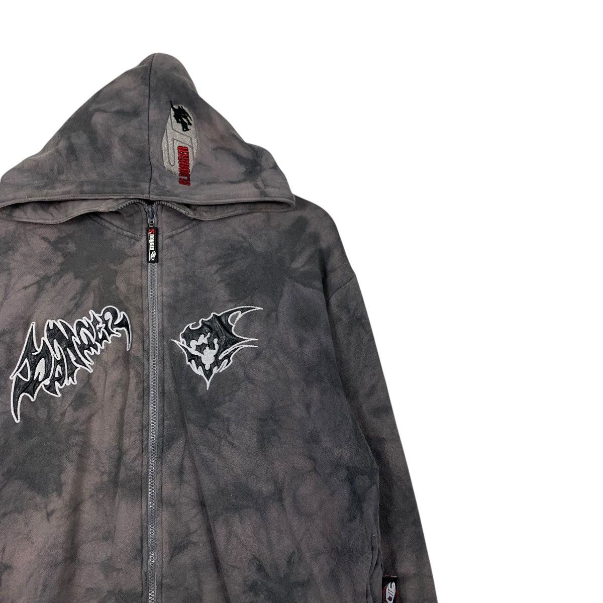 Japanese Brand DONGER On Right Course Acid Wash Zipper Hoodies #2052-C89 Size US S / EU 44-46 / 1 - 5 Thumbnail