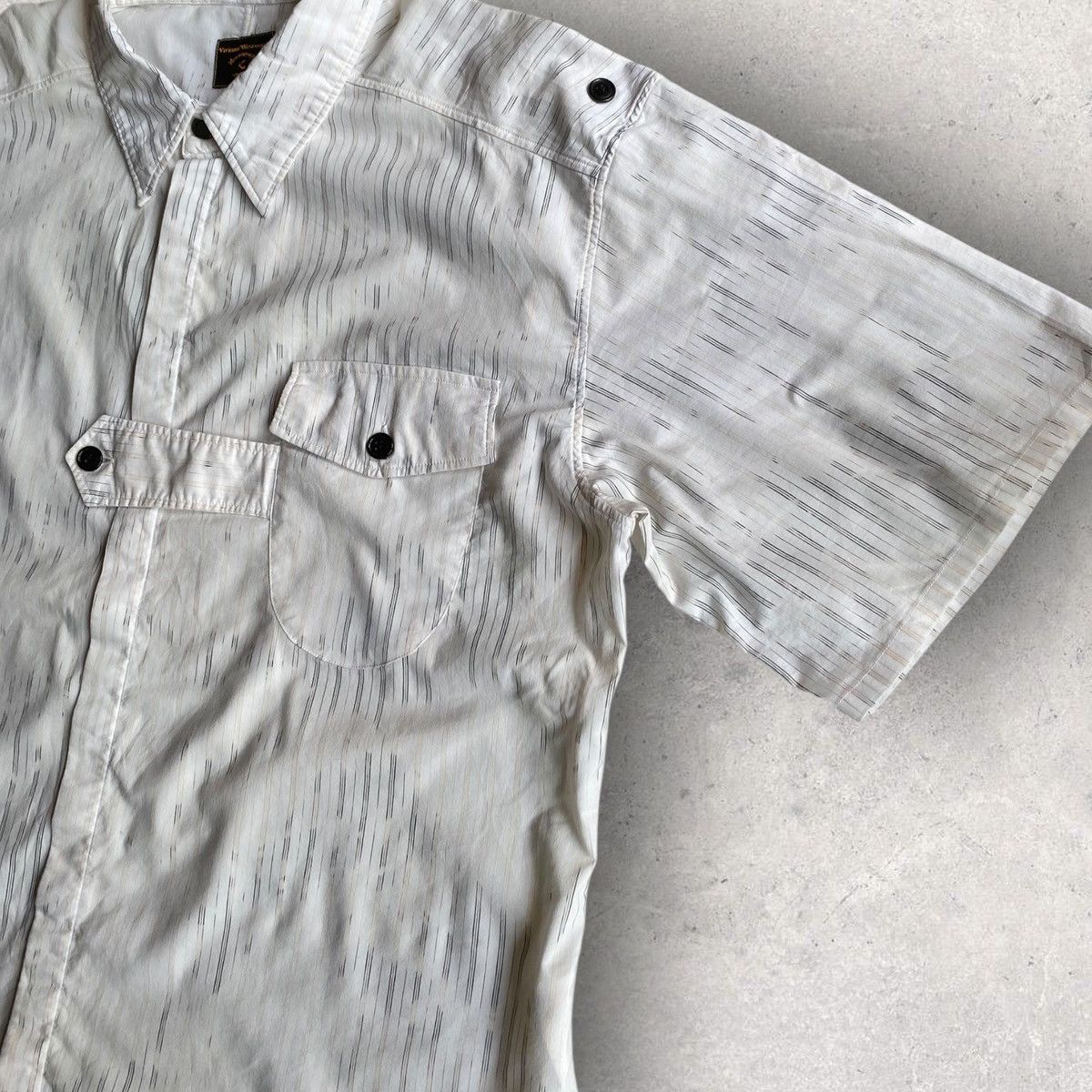 Vivienne Westwood Vintage 2000’s Degraded Striped Shirt Size US L / EU 52-54 / 3 - 2 Thumbnail
