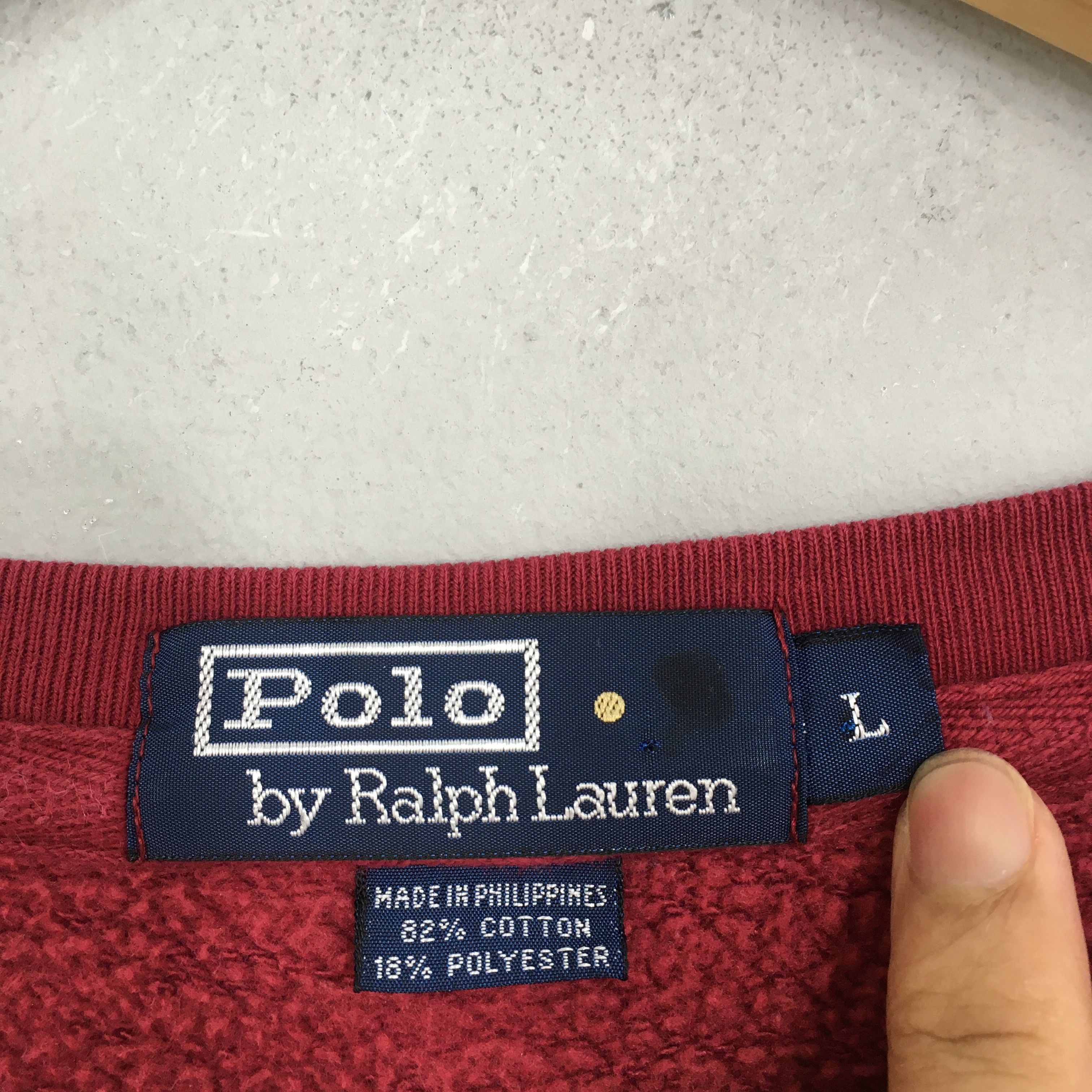 Vintage 90s Polo Ralph Lauren Spell Out Sweatshirt Large