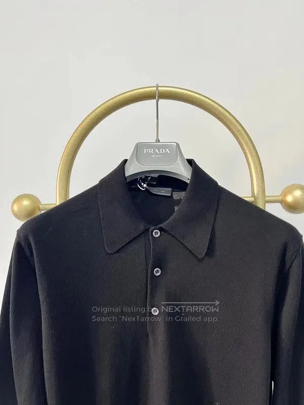Prada Prada Black Long Sleeve Knitted Shirt. Size US S / EU 44-46 / 1 - 2 Thumbnail