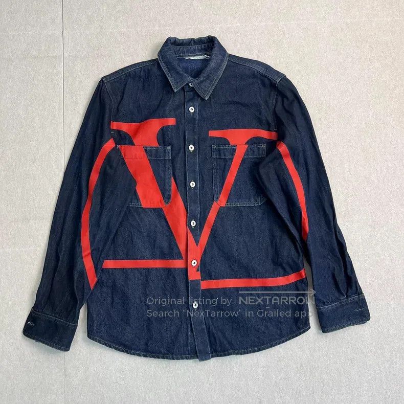 Valentino Valentino Denim shirt Size US S / EU 44-46 / 1 - 1 Thumbnail