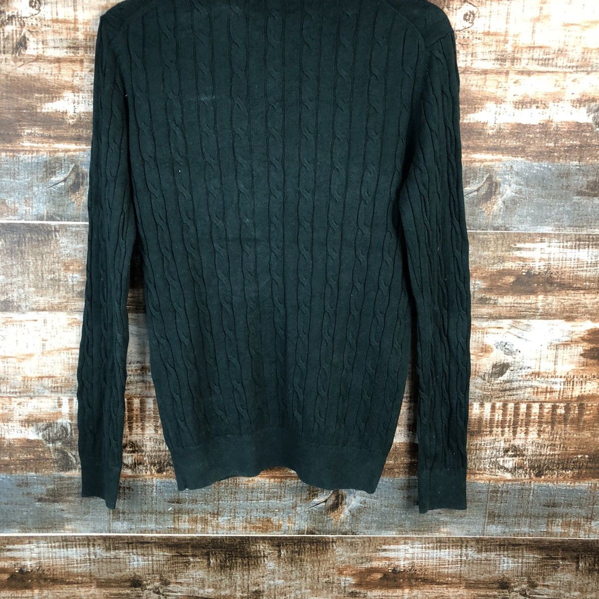 Homespun Knitwear × Japanese Brand Uniqlo japan Green cable Knitwear #A2181 Size M / US 6-8 / IT 42-44 - 14 Thumbnail