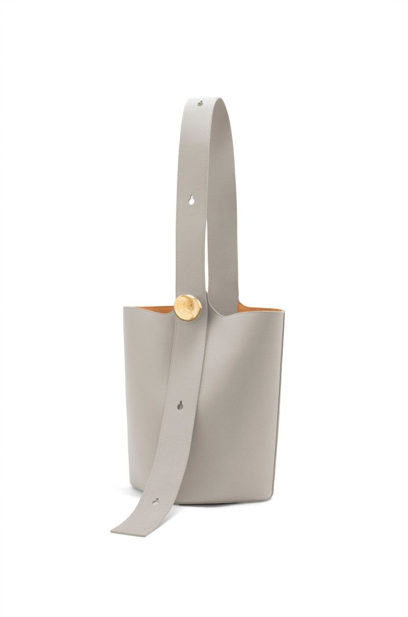 Loewe o1in1g0426 Size: OS/ Medium Pebble Bucket Bag in Shell Grey Size ONE SIZE - 1 Thumbnail
