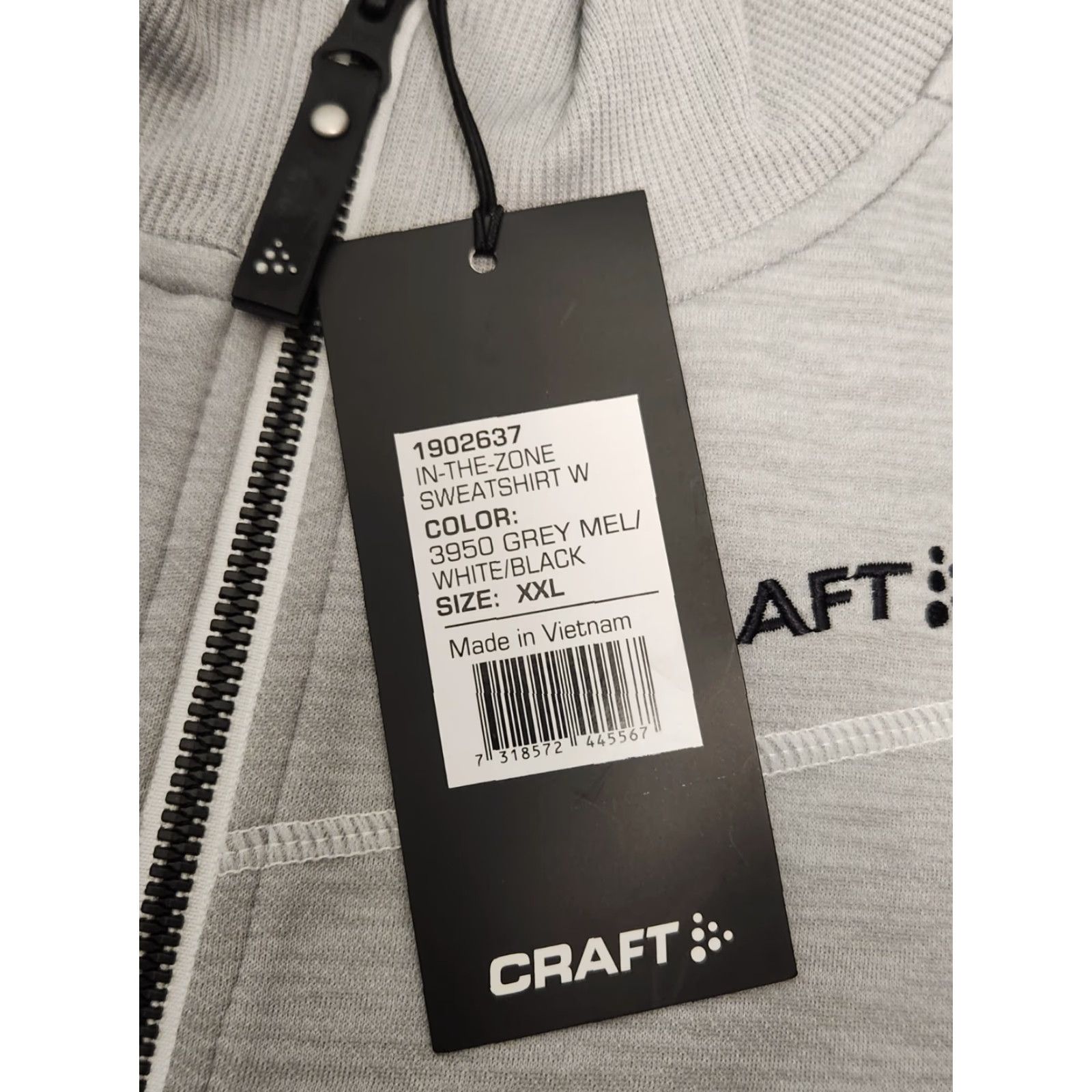 Vintage Craft Sportswear Windbreaker Women 2XL Jacket Zip Full Pockets Quick Dry Exercise Running Activewear Gray Size XXL / US 16-18 / IT 52-54 - 2 Thumbnail