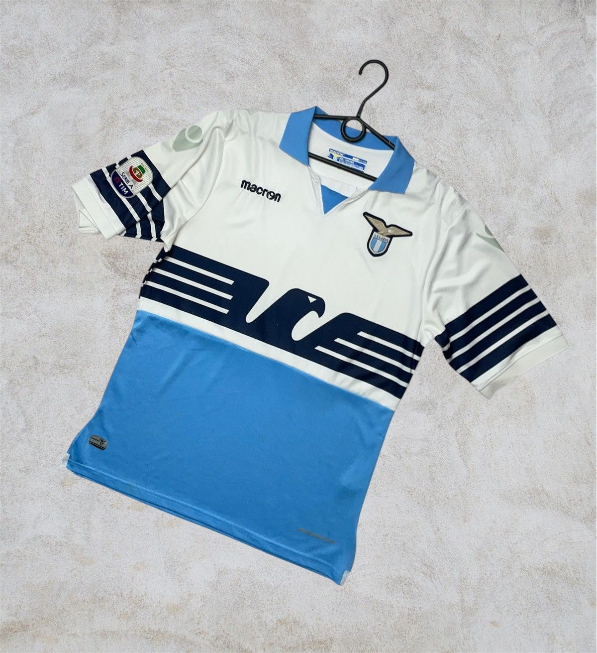 Macron Lazio soccer jersey size L large rare blockore shirt Size US L / EU 52-54 / 3 - 1 Thumbnail