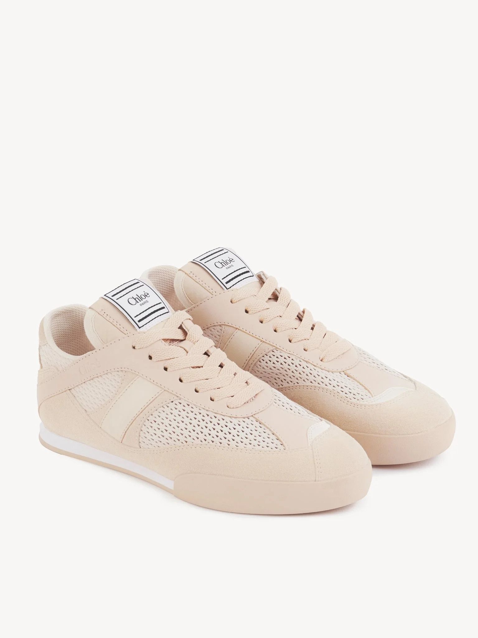 Chloe o1loc1c10226 Kick Low-Top Sneakers in Peachy Pink Size US 6 / IT 36 - 3 Thumbnail