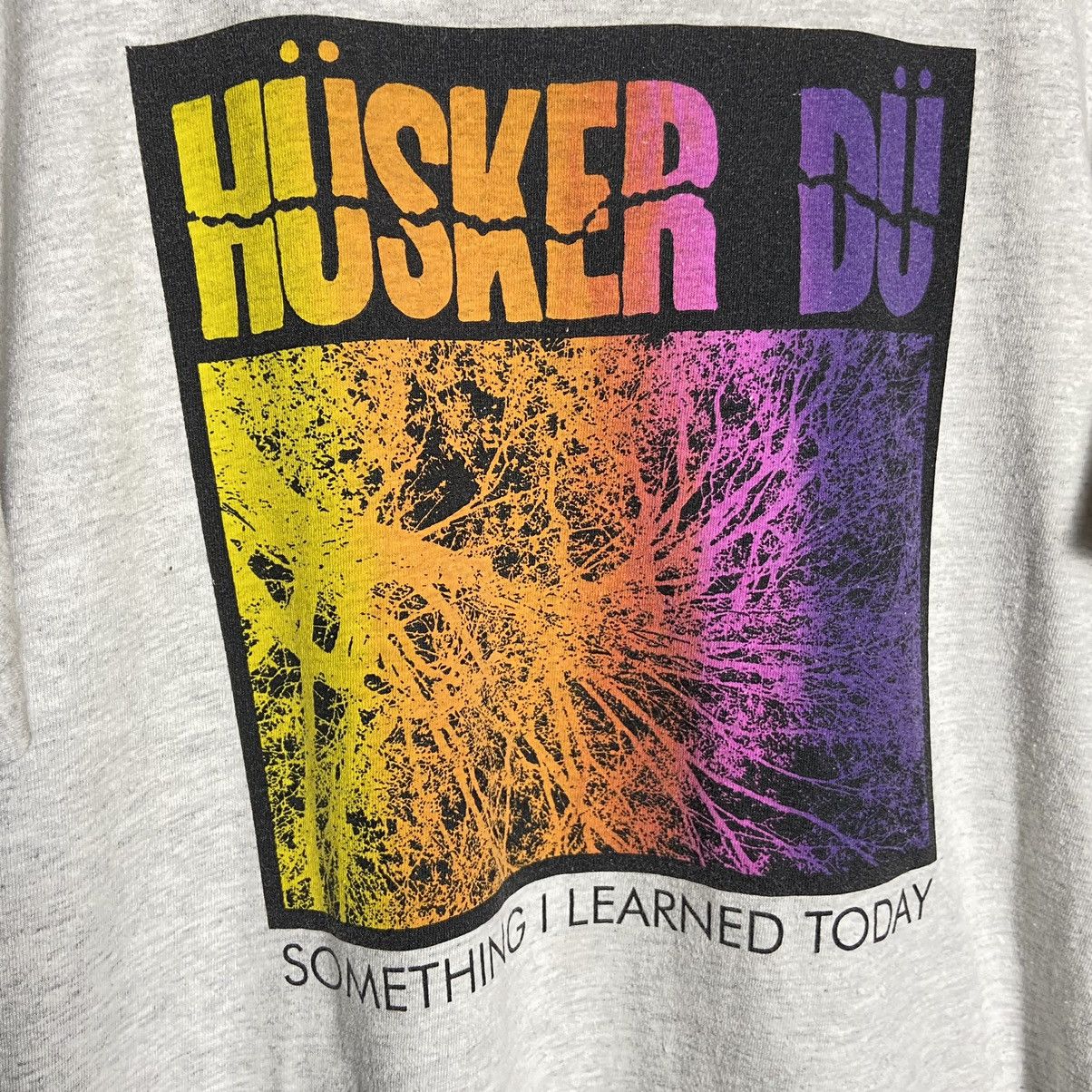 Band Tees × Vintage Vintage 90s Husker Du Something I Learned Today Punk T-Shirt Size US L / EU 52-54 / 3 - 3 Thumbnail