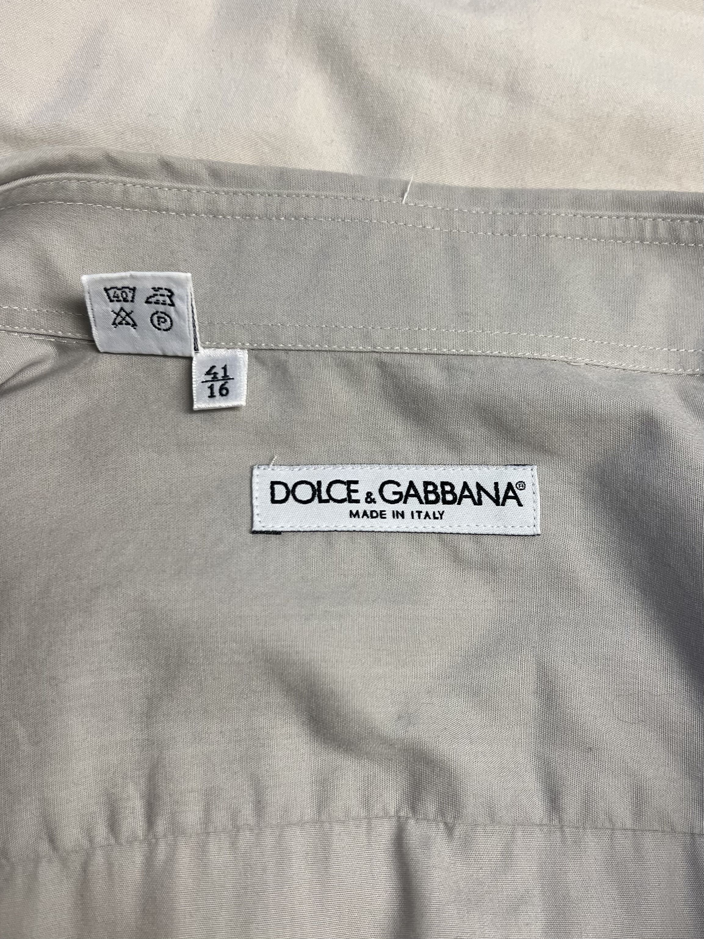 Dolce & Gabbana Vintage Dolce&Gabbana point collar grey dress shirt. Size US L / EU 52-54 / 3 - 2 Thumbnail