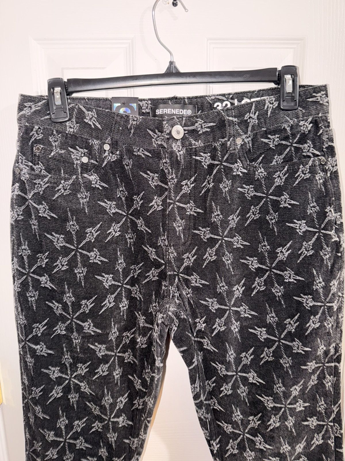 SERENEDE SERENEDE patterned black denim size 32 Size US 32 / EU 48 - 2 Thumbnail