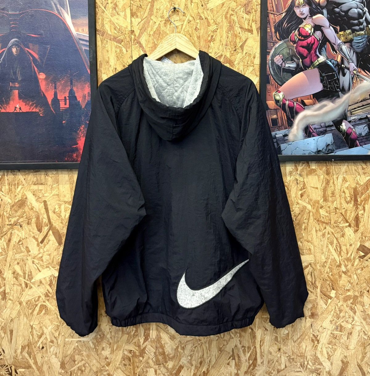Nike Vintage Nike Swoosh Windbreaker Jacket 🔥 Size US XL / EU 56 / 4 - 7 Thumbnail