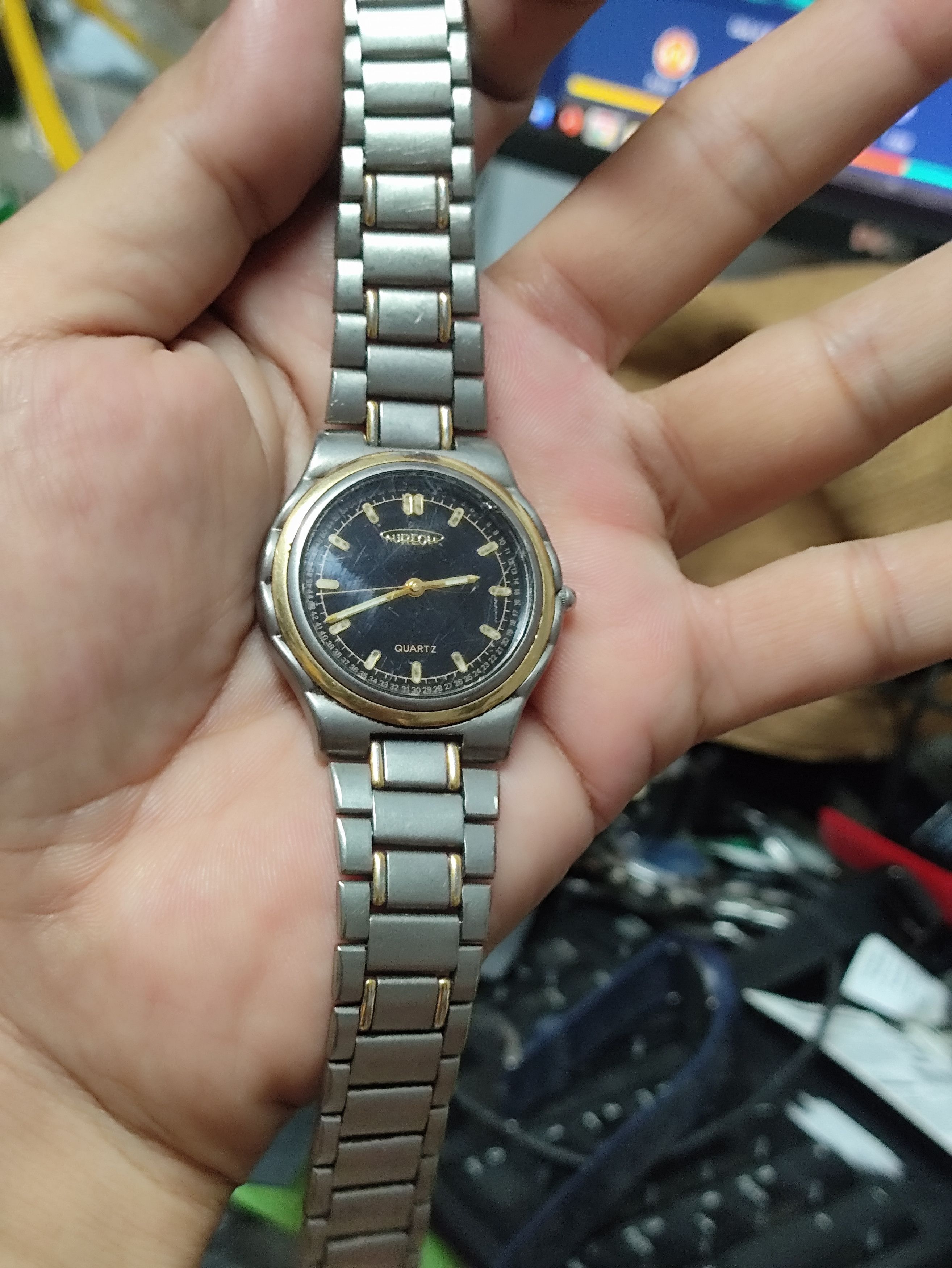 Designer × Japanese Brand × Vintage VINTAGE AUREOLE QUARTZ JAPAN WATCH Size ONE SIZE - 2 Thumbnail