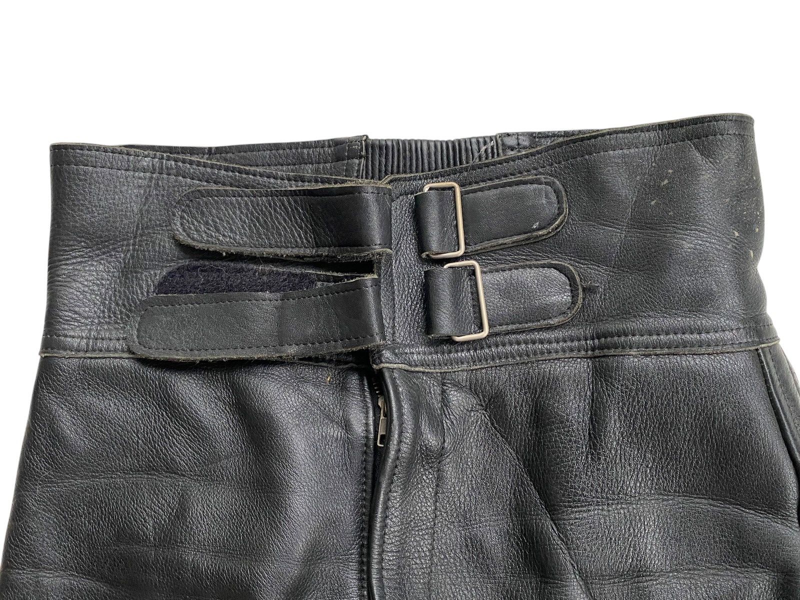 Genuine Leather Vtg Leather Pants Biker Size US 31 - 5 Thumbnail