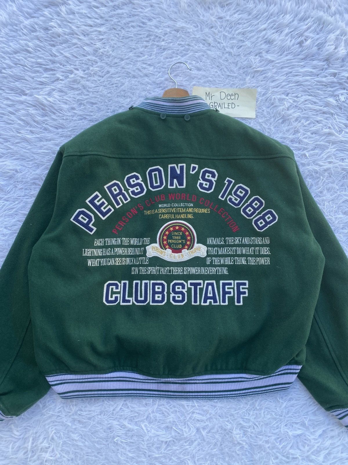 PERSON'S Rare Vintage Person’s Club 1988 Varsity Jacket Size US L / EU 52-54 / 3 - 5 Thumbnail
