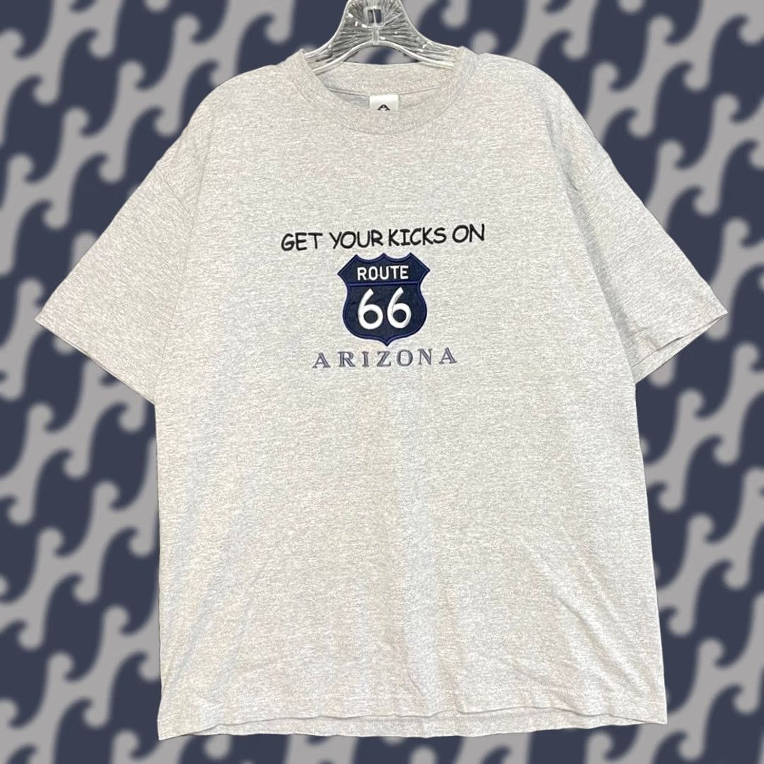 AAA VINTAGE AAA Arizona Route 66 Get Your Kicks Casual T Shirt Size XL Gray Men Size US XL / EU 56 / 4 - 1 Thumbnail