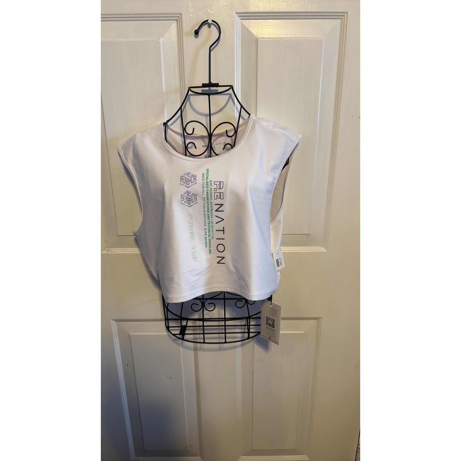 P.E Nation P.E NATION Cropped cutout printed stretch-jersey top XXL Size XXL / US 16-18 / IT 52-54 - 7 Thumbnail