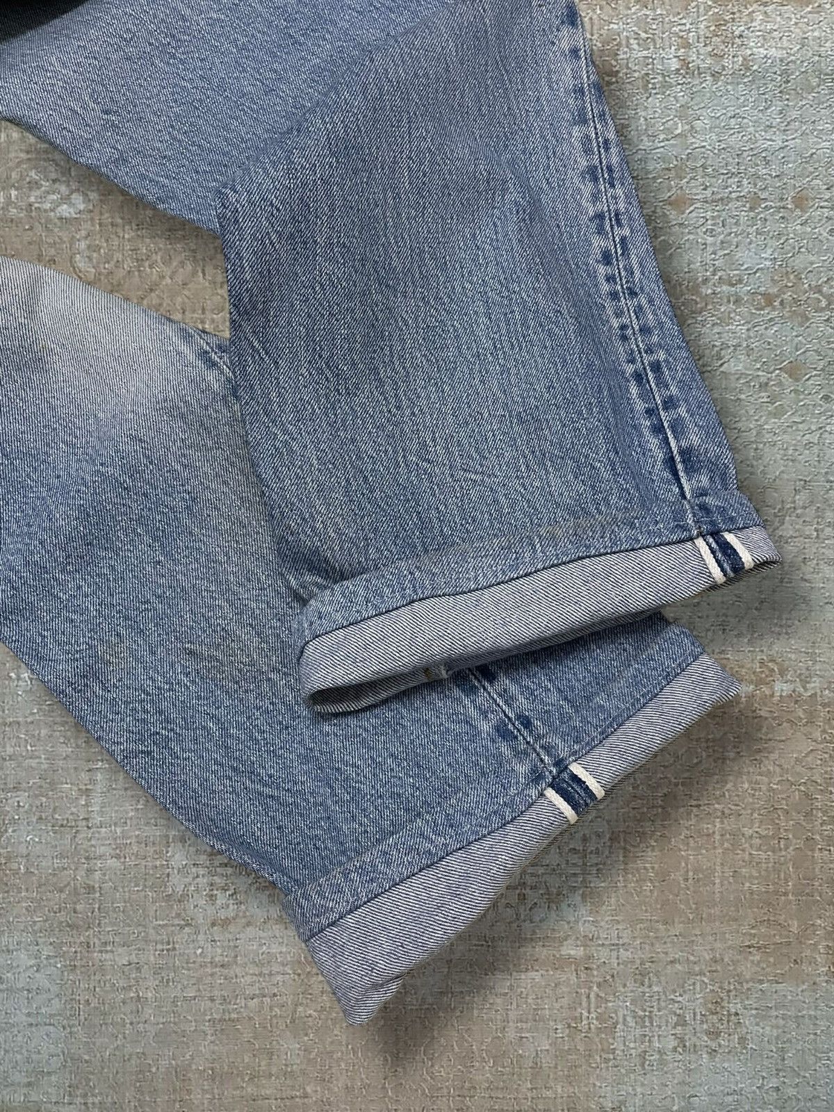Levi's Vintage Clothing Vintage 1990s Designer Levis 501 Distressed Selvedge Denim Size US 32 / EU 48 - 6 Thumbnail