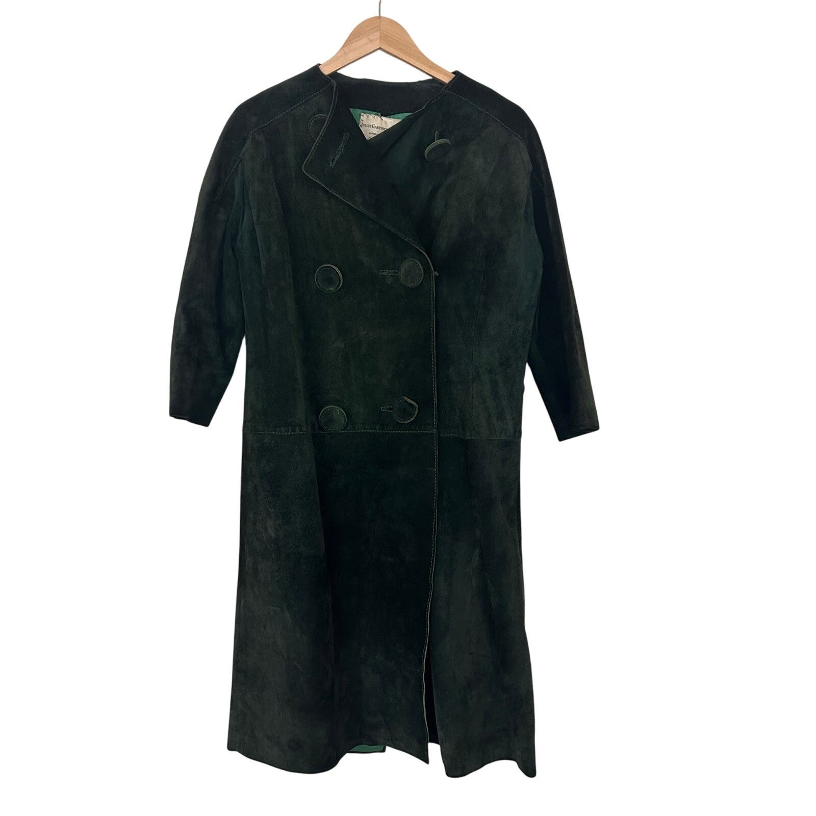 Other Vintage Julius Garfinckel & Co Green Suede Jacket Size M / US 6-8 / IT 42-44 - 1 Thumbnail