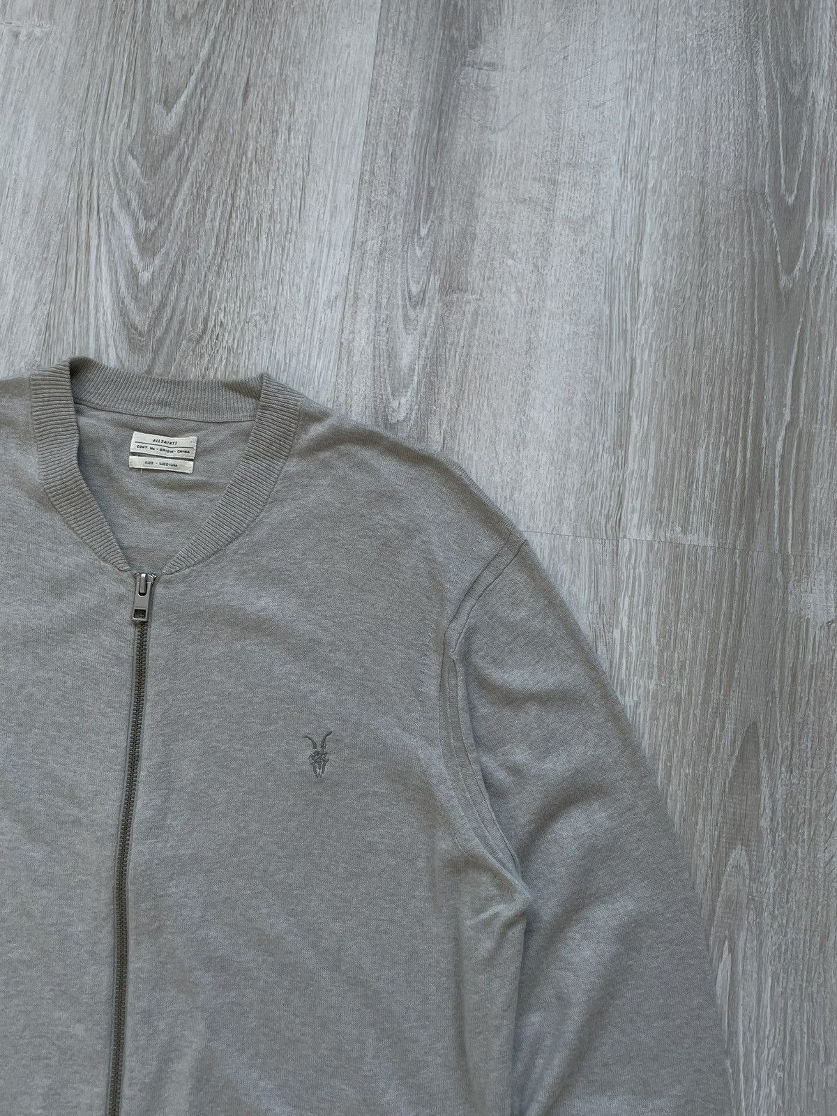 Allsaints × Designer × Japanese Brand All Saints Light Bomber Cardigan Full Zip Pullover Size US M / EU 48-50 / 2 - 2 Thumbnail