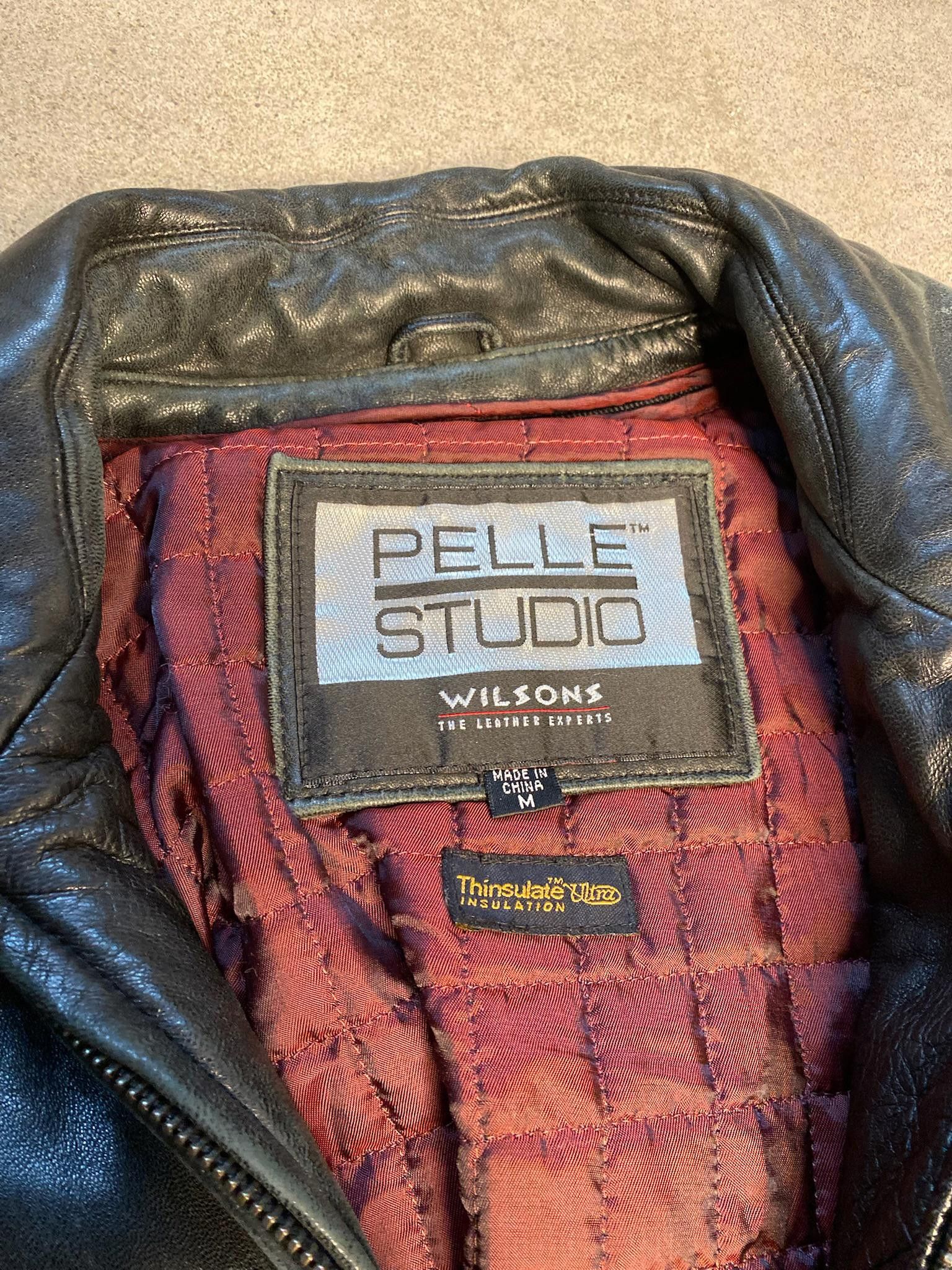 Wilson Pelle Studio Wilson's Leather Jacket Size Medium w lining Size M / US 6-8 / IT 42-44 - 4 Thumbnail