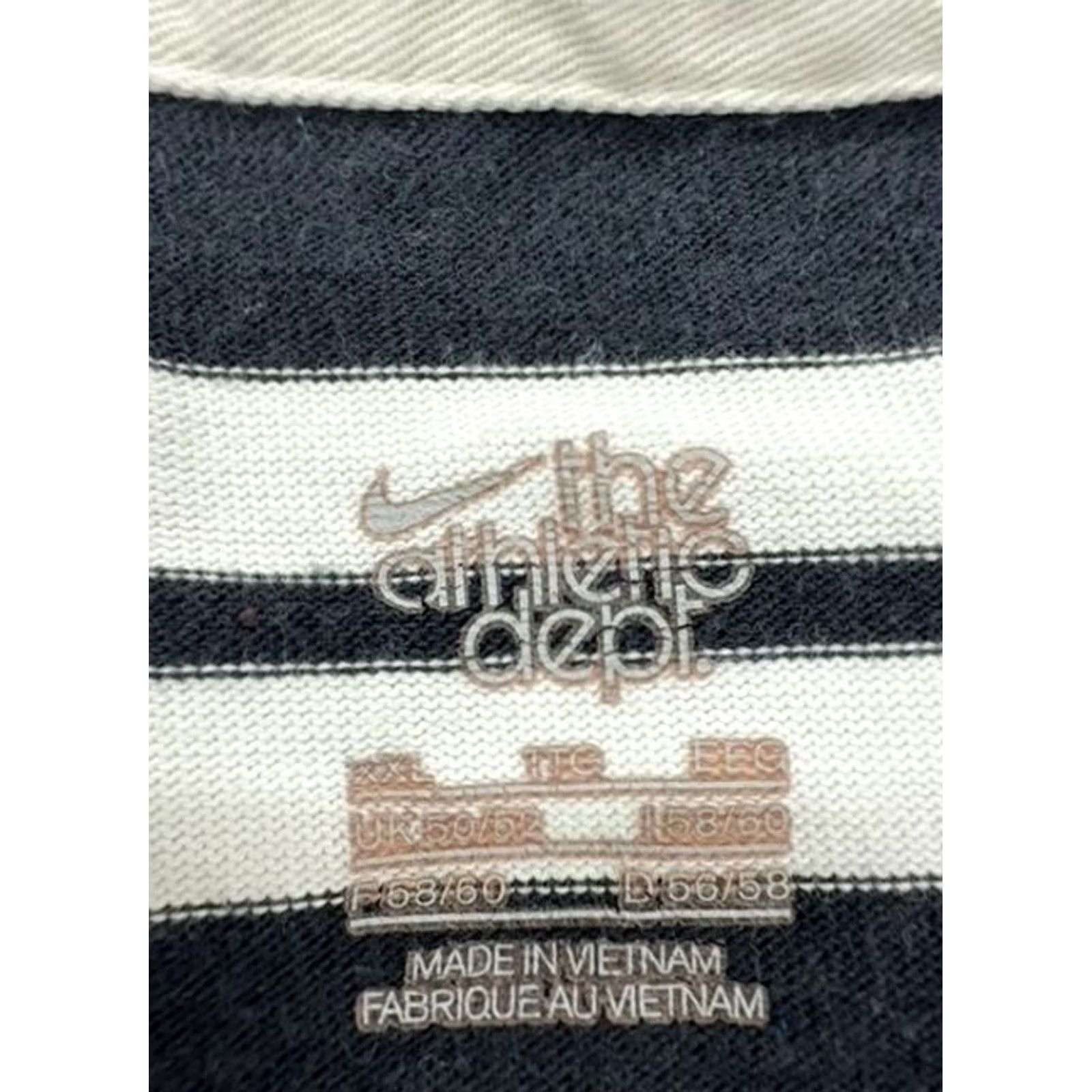 Nike Nike Athletic Dept Rugby Polo Shirt XL Navy White Stripe Cotton Short Sleeve Men Size US XL / EU 56 / 4 - 3 Thumbnail